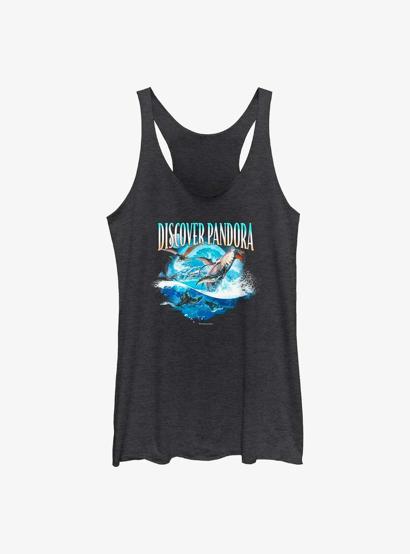 Avatar: The Way Of The Discover Pandora Ocean Womens Tank Top, BLK HTR, hi-res