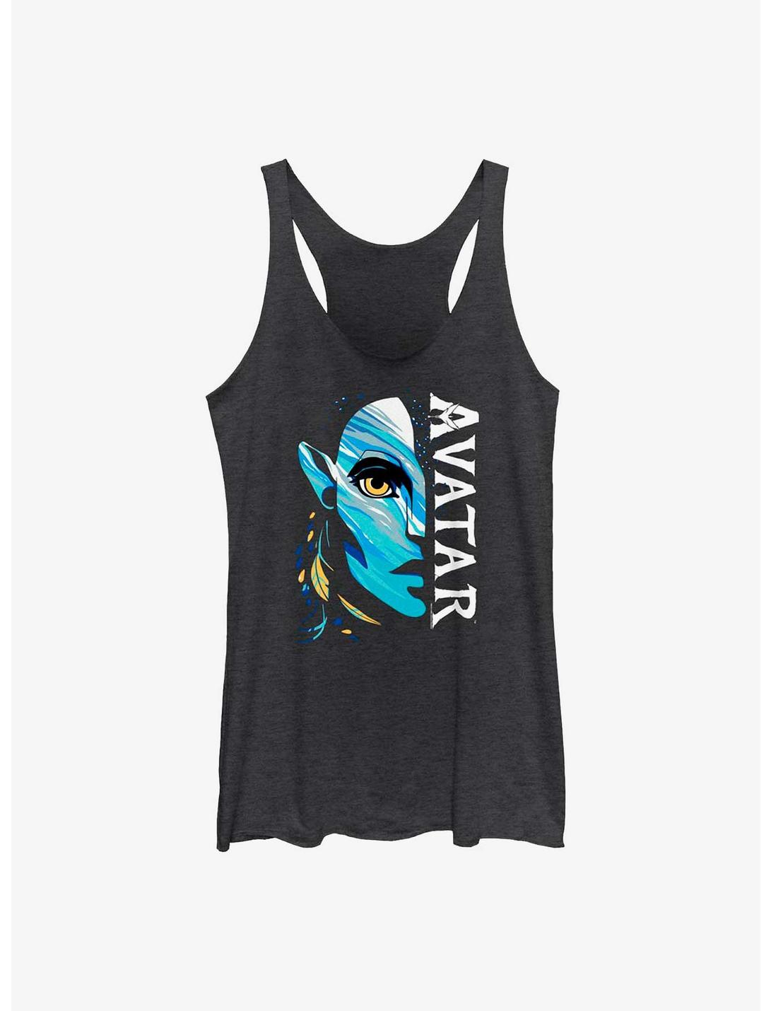 Avatar: The Way Of The Water Head Strong Neytiri Womens Tank Top, BLK HTR, hi-res
