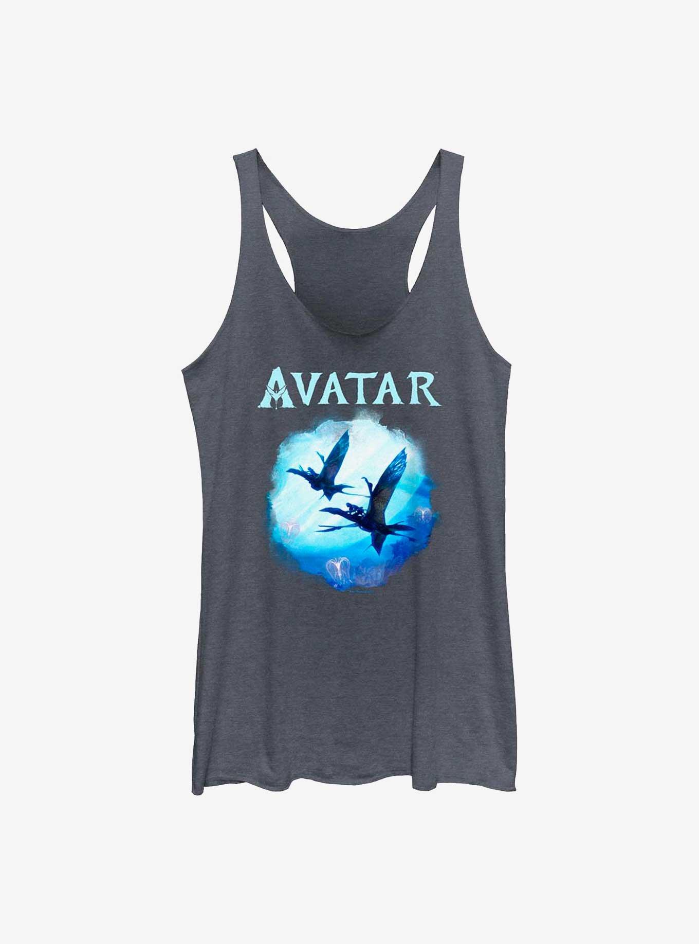 Avatar: The Way Of The Water Dual Banshee Riders Womens Tank Top, NAVY HTR, hi-res