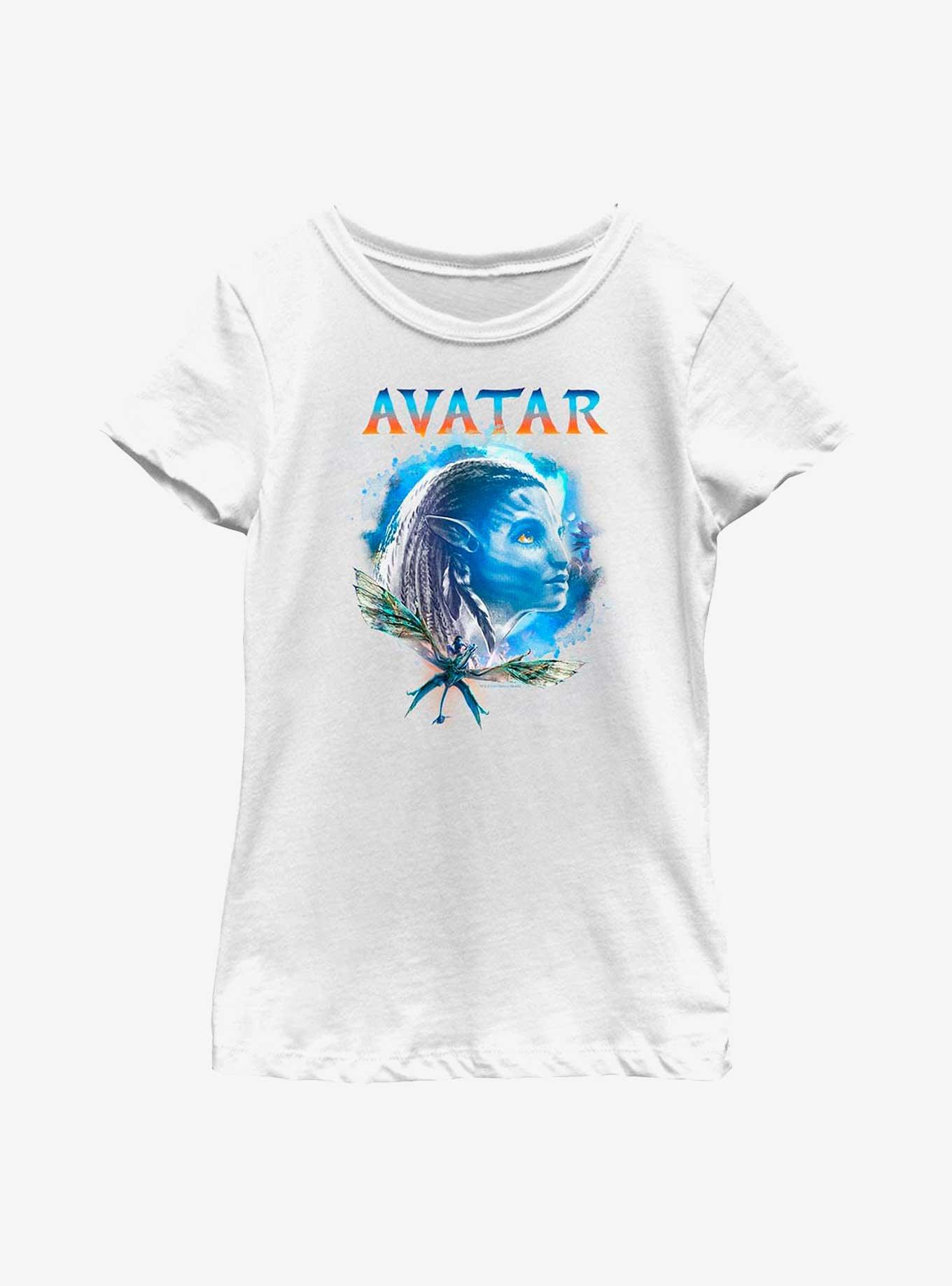 Avatar: The Way Of The Water Neytiri Na'vi Youth Girls T-Shirt, WHITE, hi-res