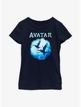 Avatar: The Way Of The Water Dual Banshee Riders Youth Girls T-Shirt, NAVY, hi-res