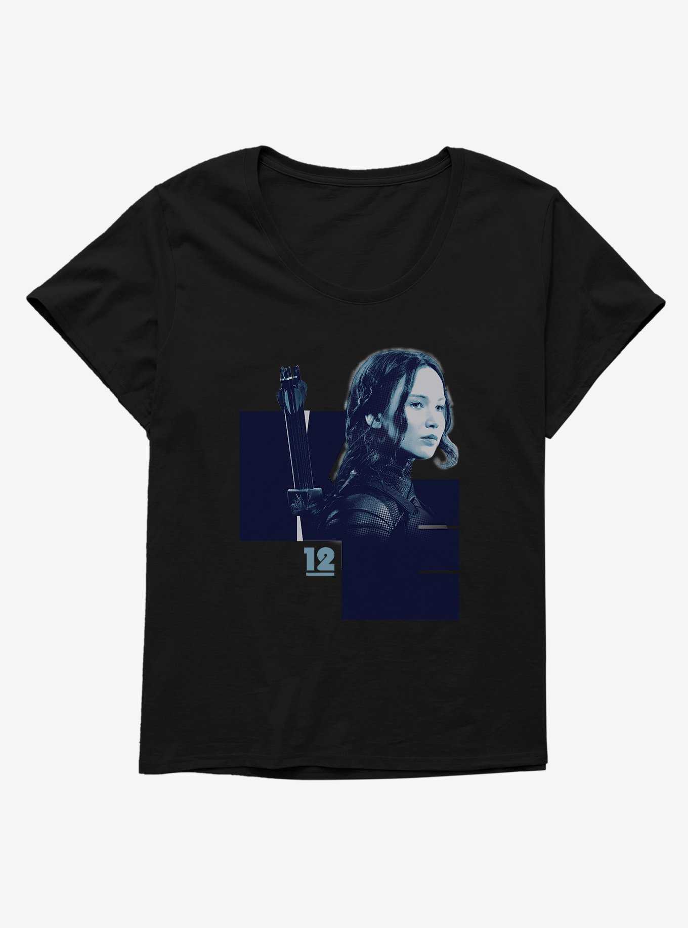 Hunger Games Katniss Everdeen District 12 Womens T-Shirt Plus Size, , hi-res