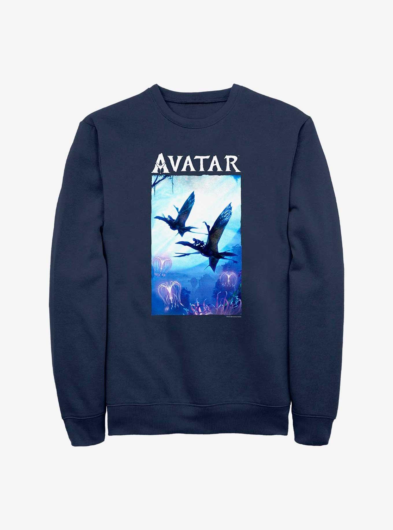 Avatar: The Way of Water Air Time Poster Sweatshirt, NAVY, hi-res