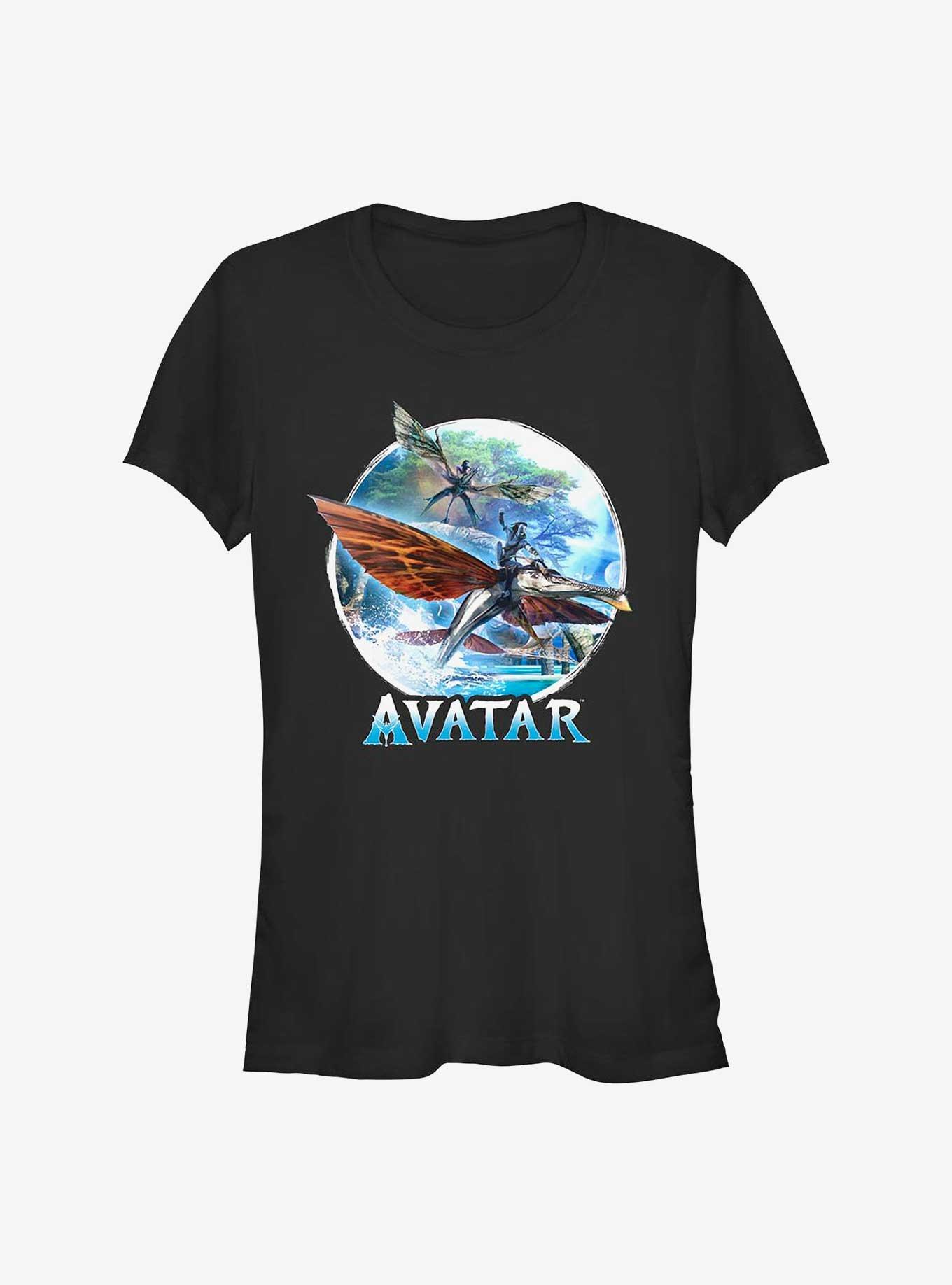 Avatar: The Way of Water Banshee Flight Girls T-Shirt, BLACK, hi-res