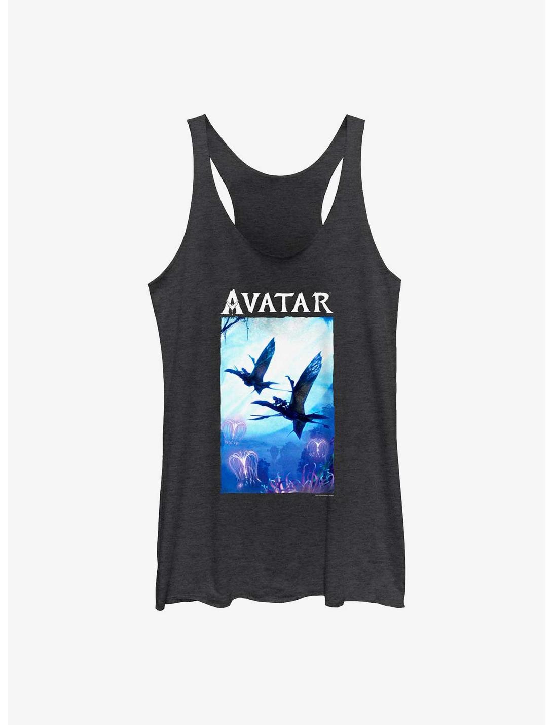 Avatar: The Way of Water Air Time Poster Girls Tank, BLK HTR, hi-res