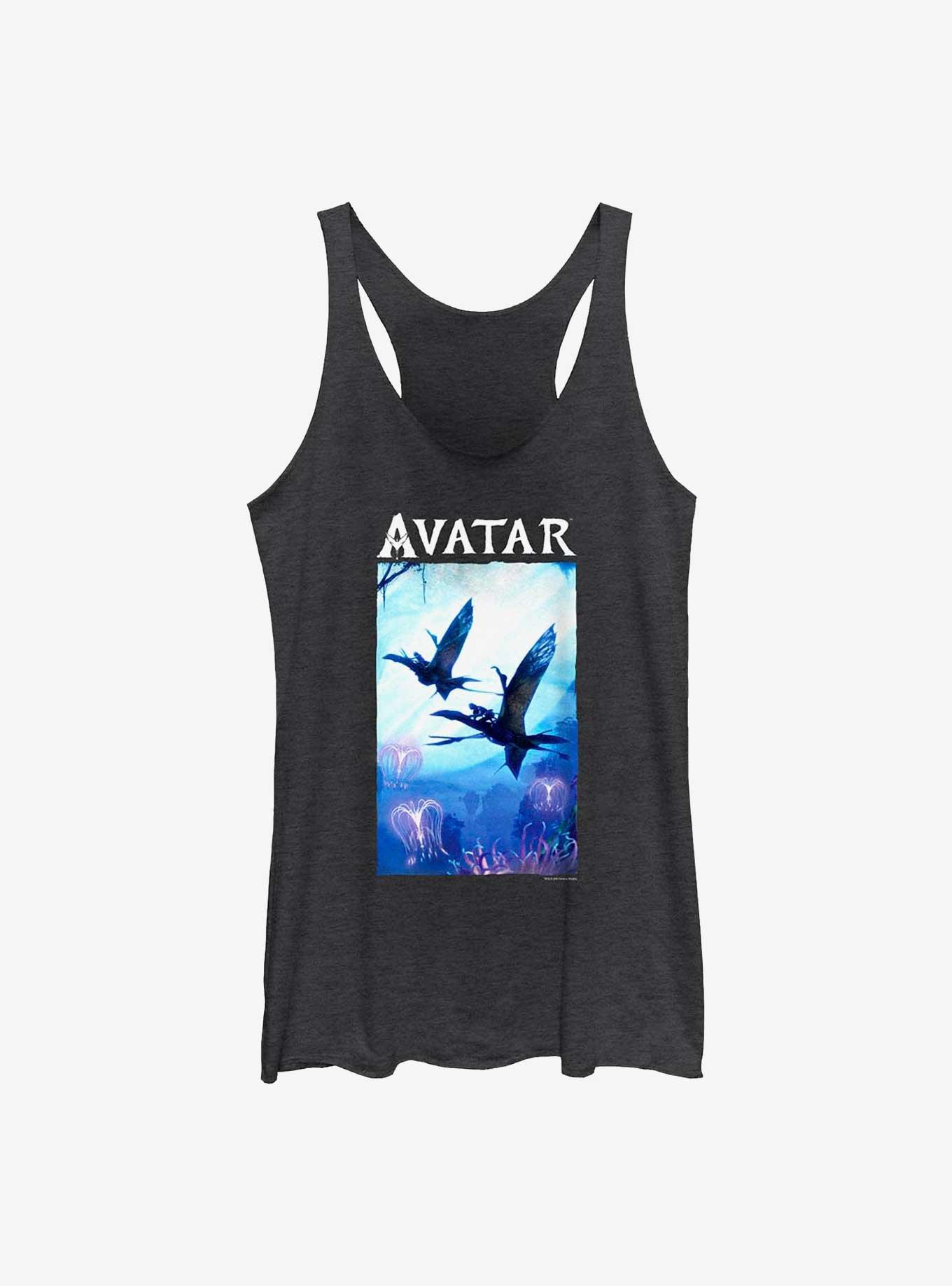 Avatar: The Way of Water Air Time Poster Girls Tank, BLK HTR, hi-res