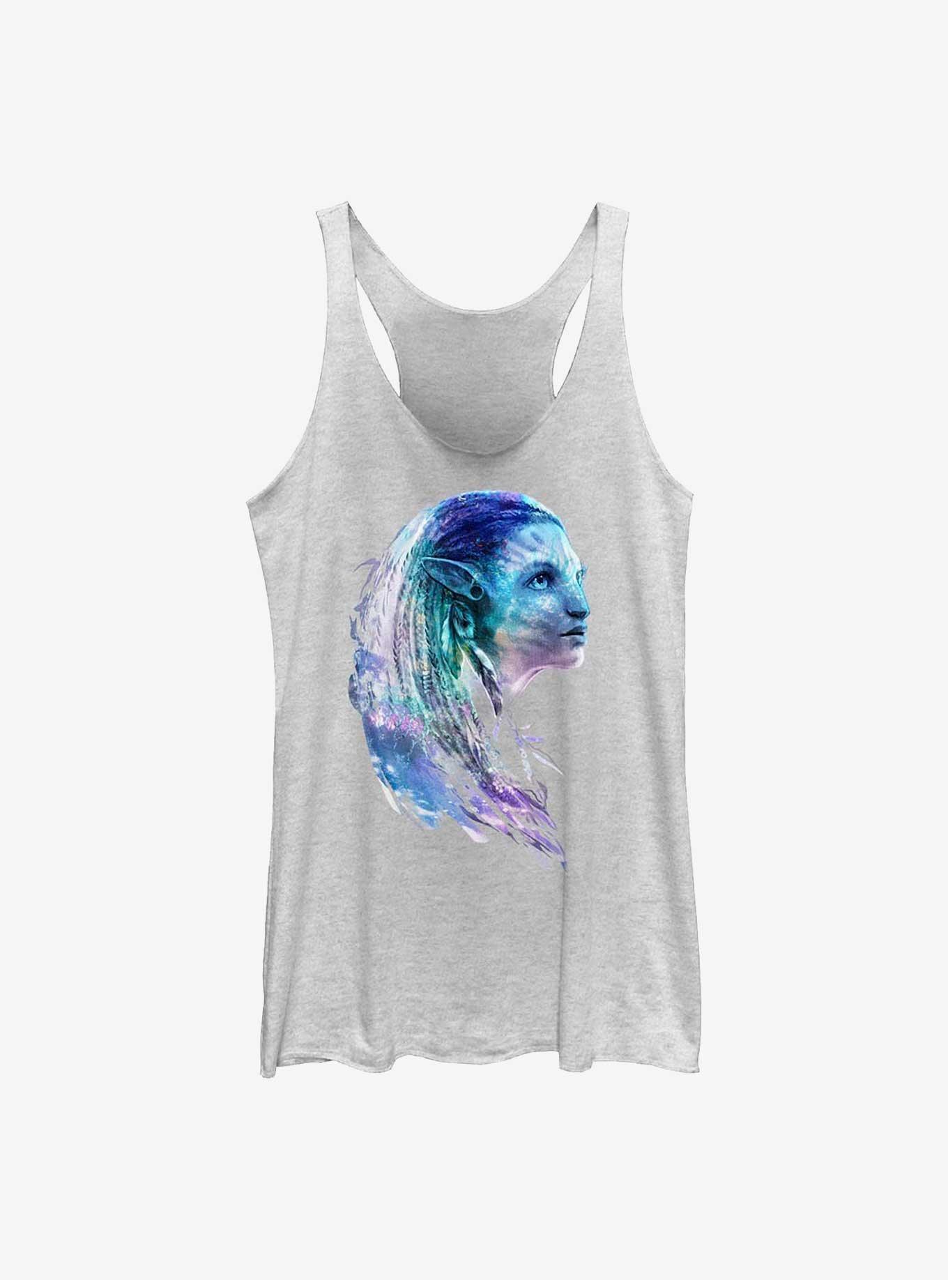 Avatar: The Way of Water Neytiri Portrait Girls Tank, WHITE HTR, hi-res