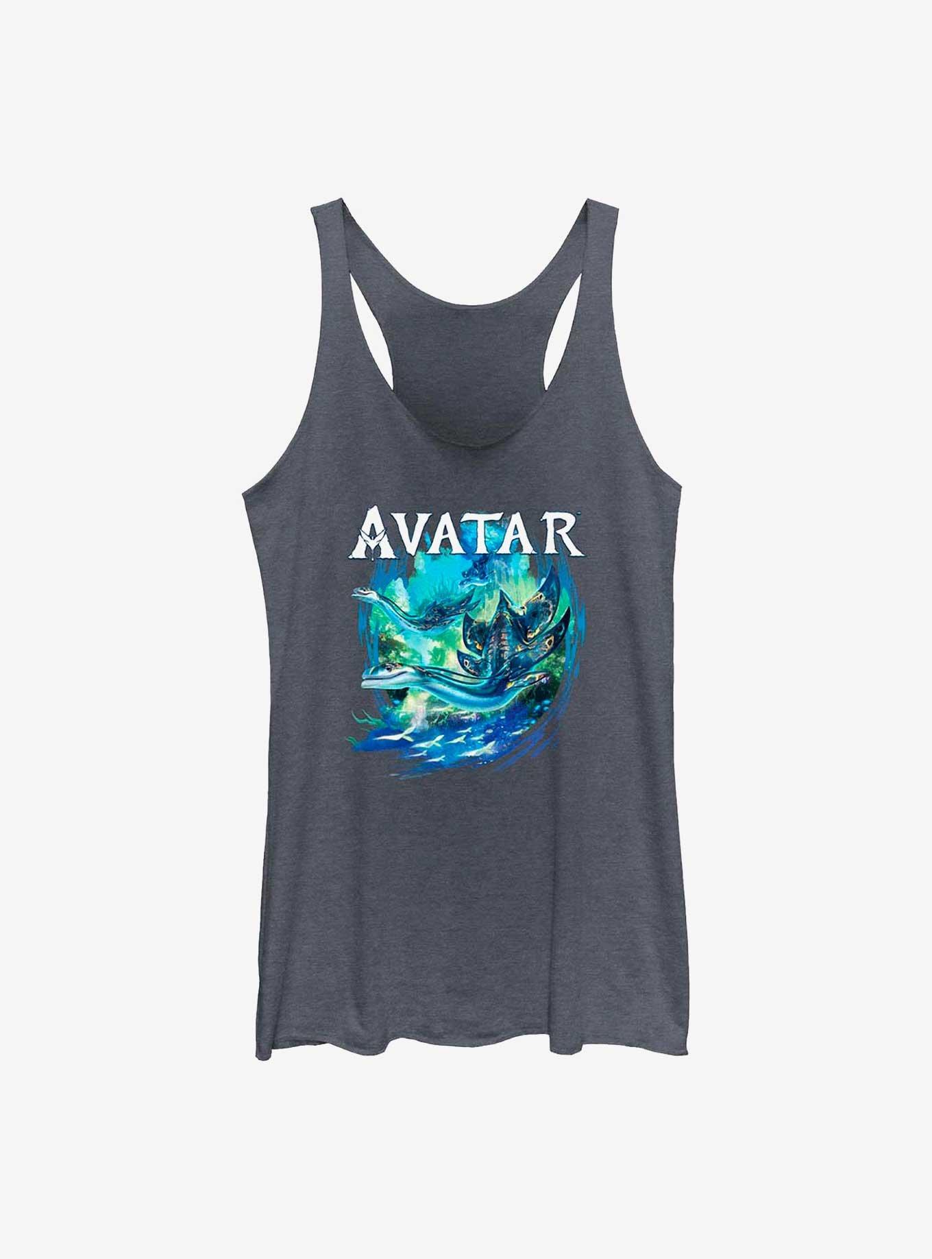 Avatar: The Way of Water Underwater Tulkun Girls Tank, NAVY HTR, hi-res