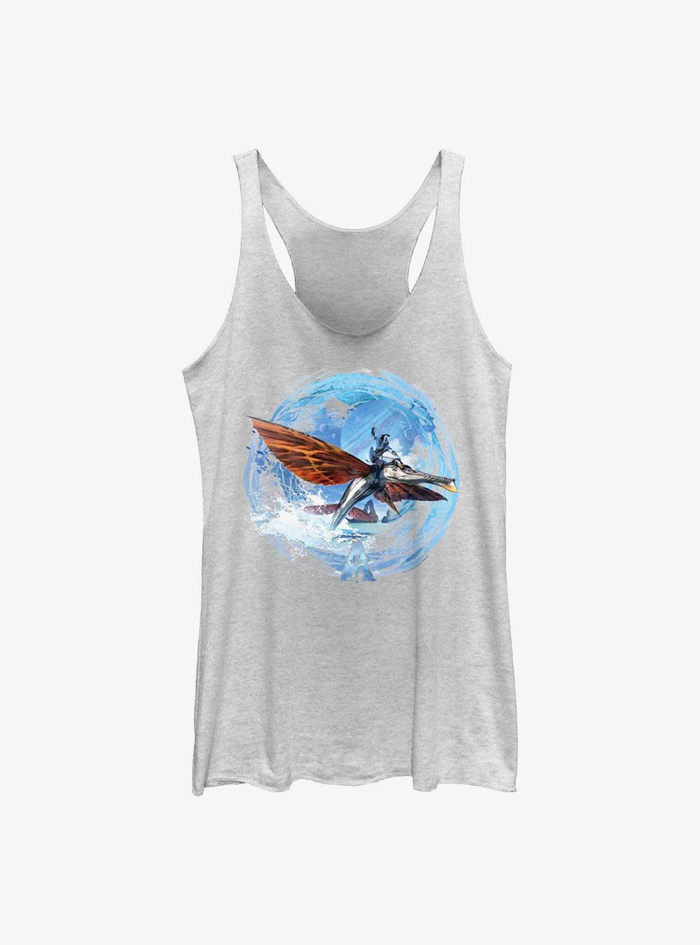 Avatar: The Way of Water Water Banshee Badge Girls Tank, WHITE HTR, hi-res