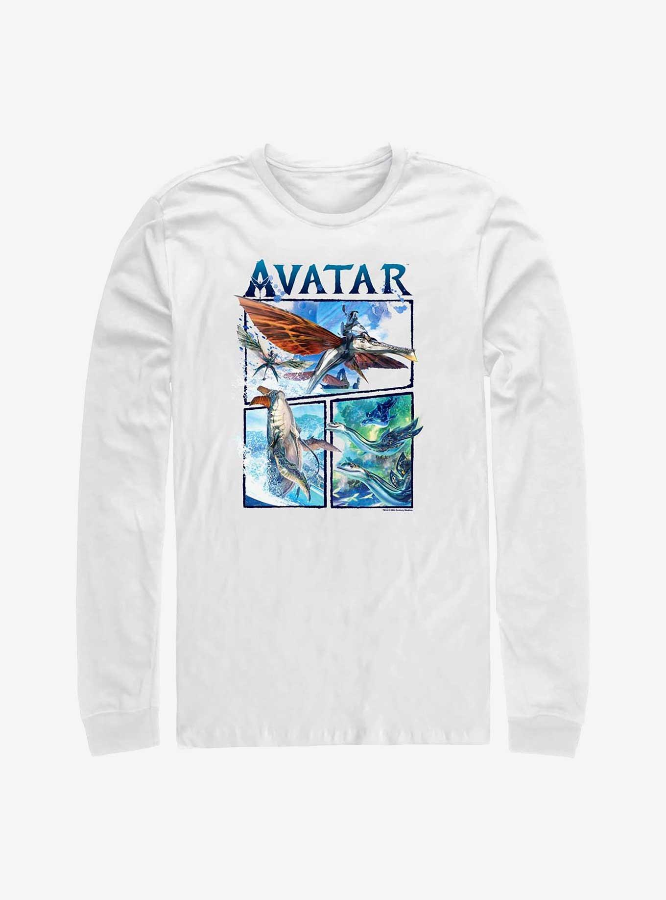 Avatar: The Way of Water Air and Sea Long-Sleeve T-Shirt, WHITE, hi-res