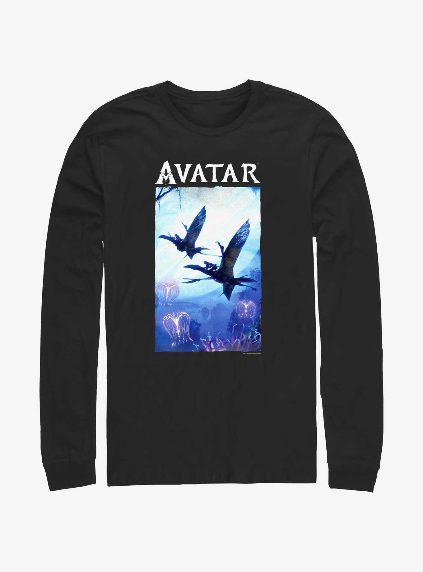Avatar: The Way of Water Air Time Poster Long-Sleeve T-Shirt, BLACK, hi-res