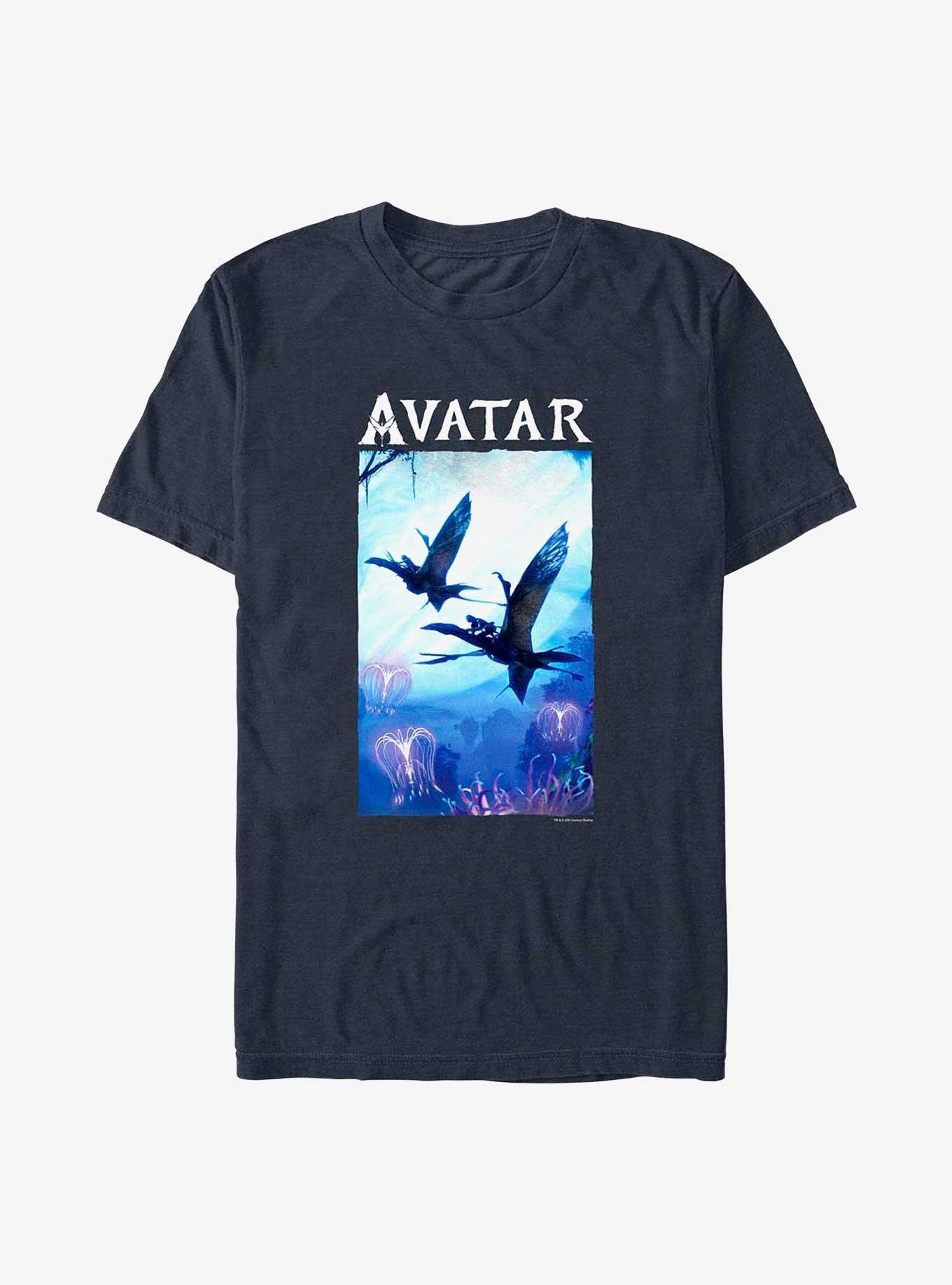 Avatar: The Way of Water Air Time Poster T-Shirt, NAVY HTR, hi-res