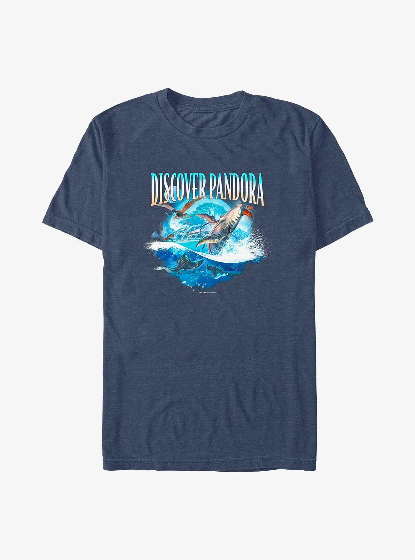 Avatar: The Way of Water Discover Pandora T-Shirt, NAVY HTR, hi-res