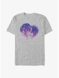 Avatar: The Way of Water Jake and Neytiri Face Heart T-Shirt, ATH HTR, hi-res