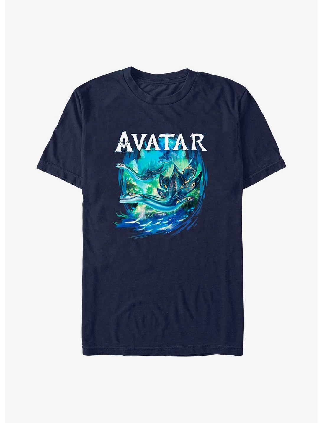 Avatar: The Way of Water Underwater Tulkun T-Shirt, NAVY, hi-res