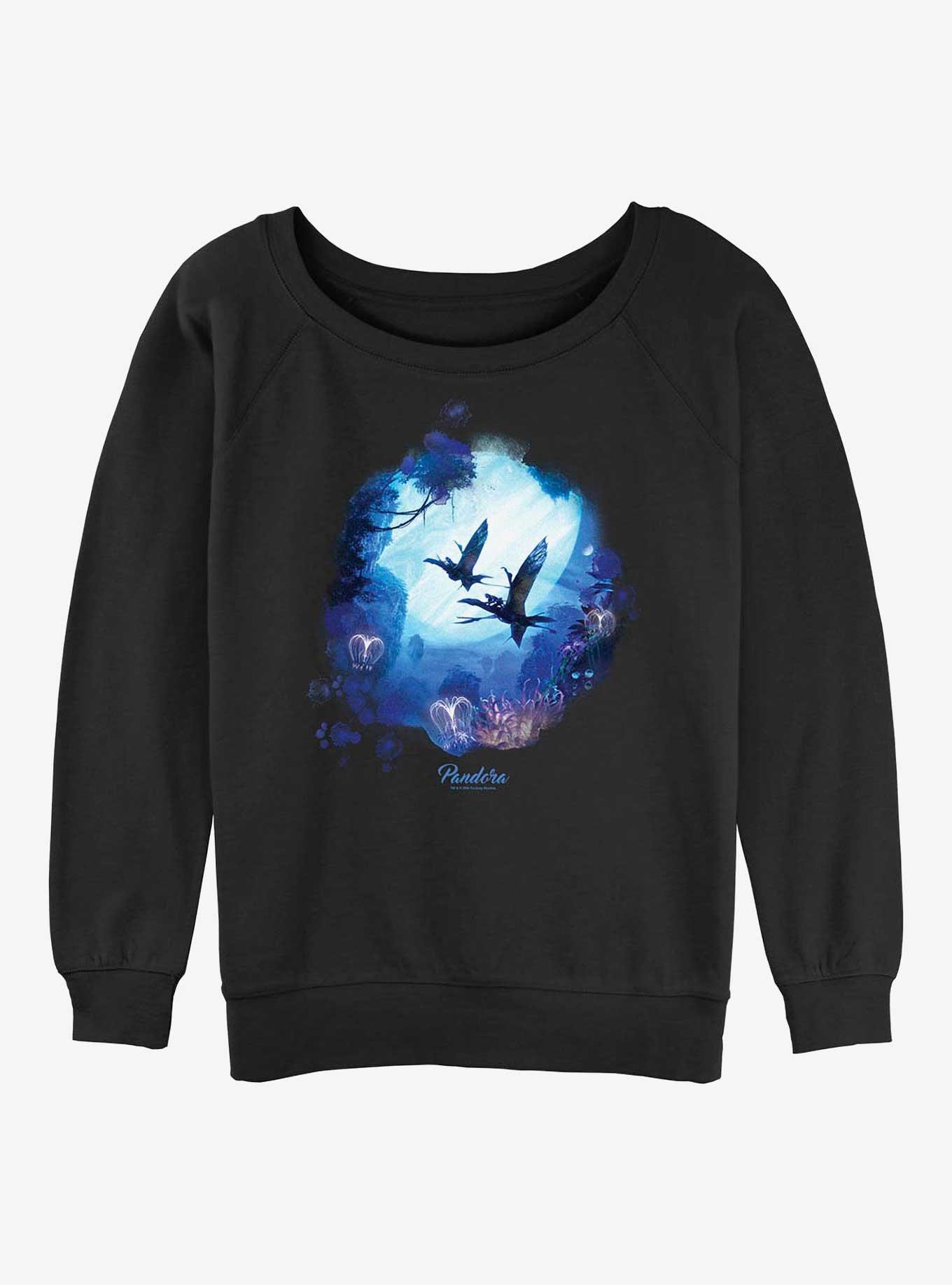 Avatar: The Way of Water Flying Banshee Girls Slouchy Sweatshirt, BLACK, hi-res