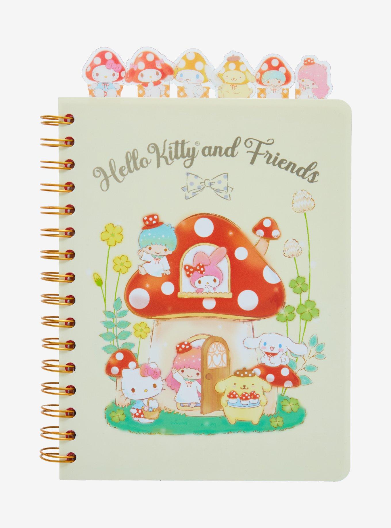 Hello Kitty And Friends Mushroom Tab Journal