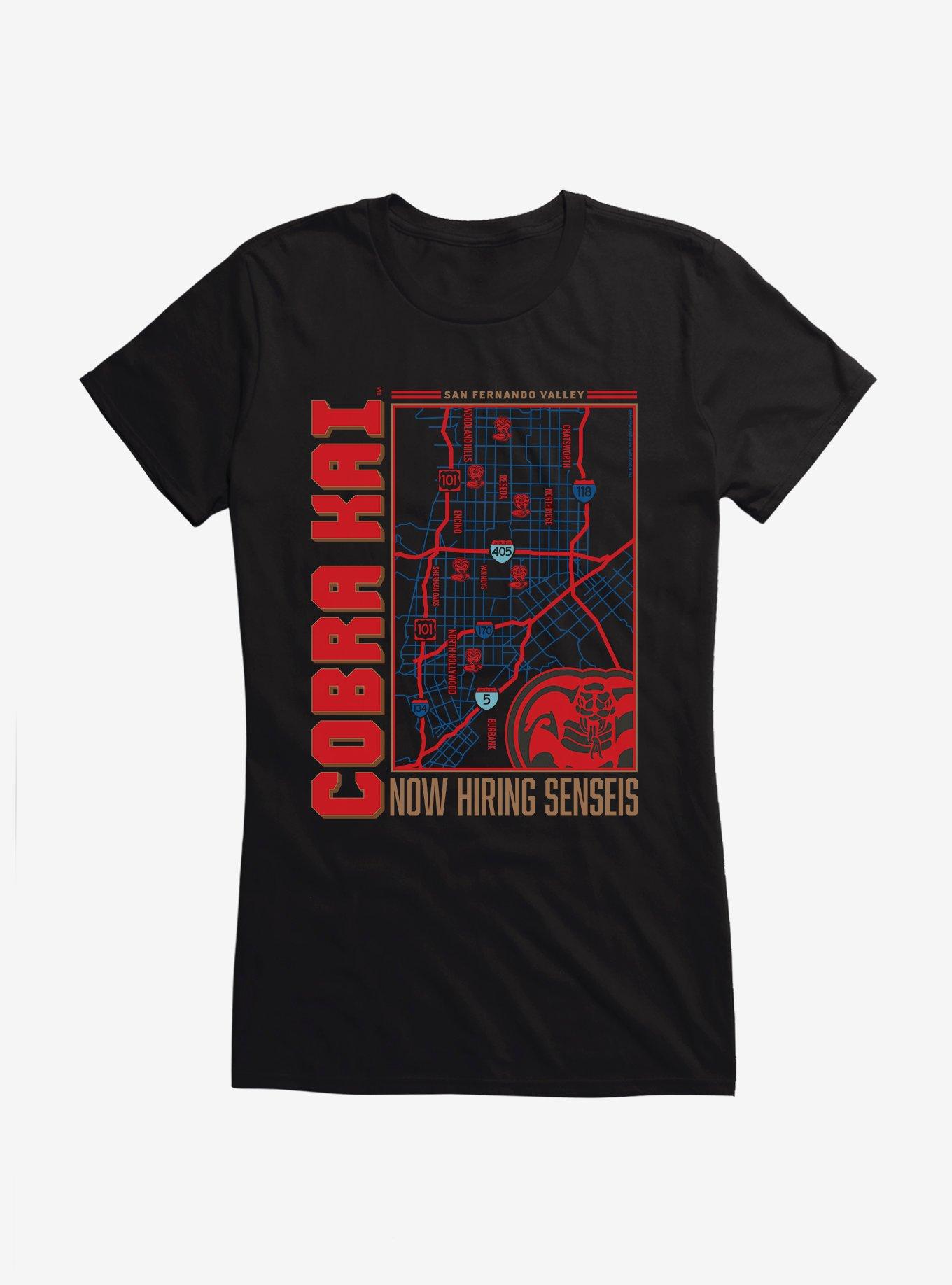 Cobra Kai Now Hiring Senseis SFV Girls T-Shirt, , hi-res