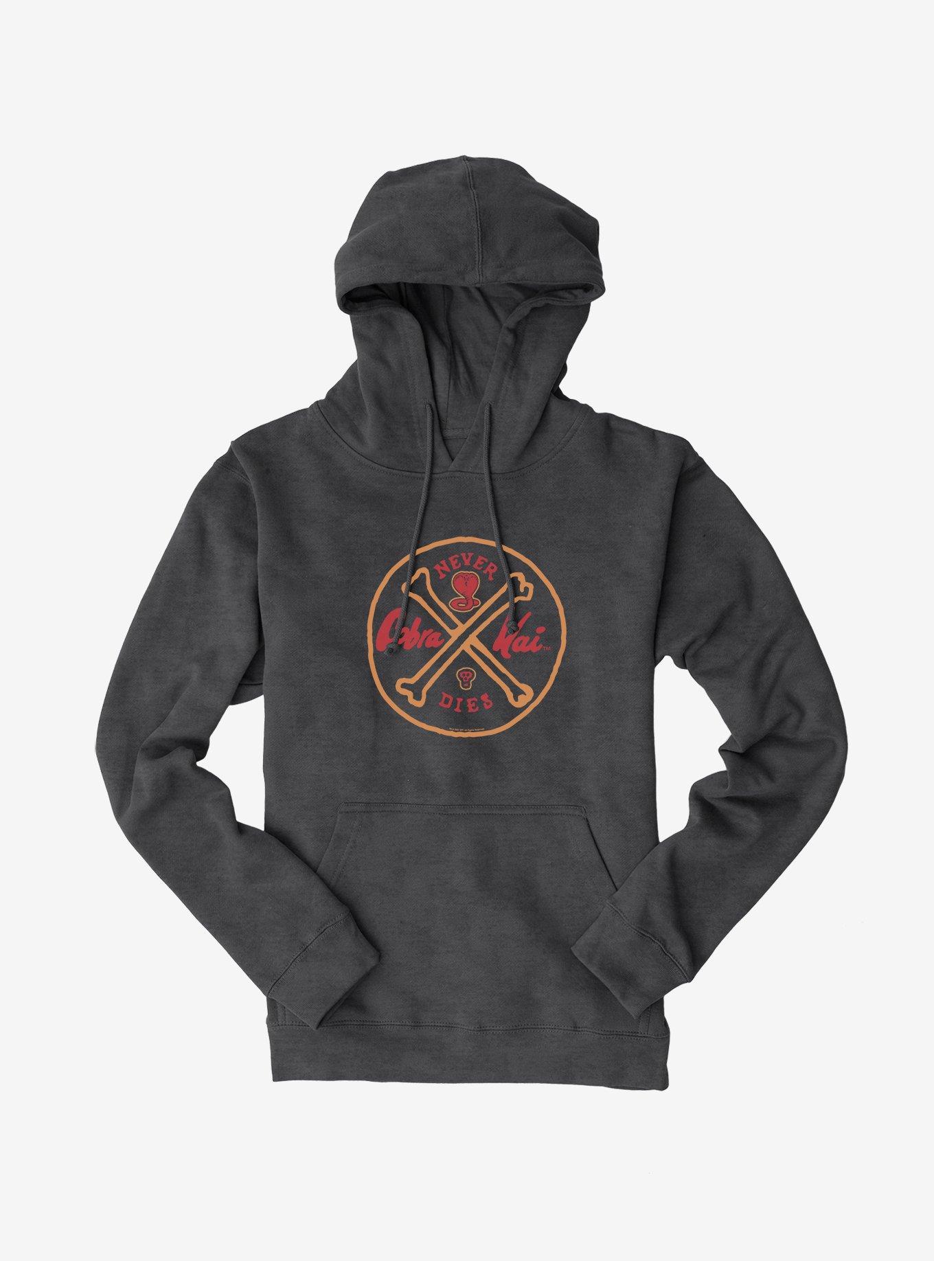 Cobra Kai Never Dies Doodle Hoodie, , hi-res
