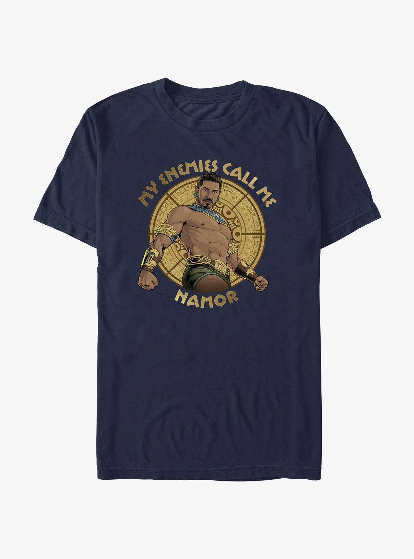 Marvel Black Panther: Wakanda Forever Call Me Namor T-Shirt, NAVY, hi-res
