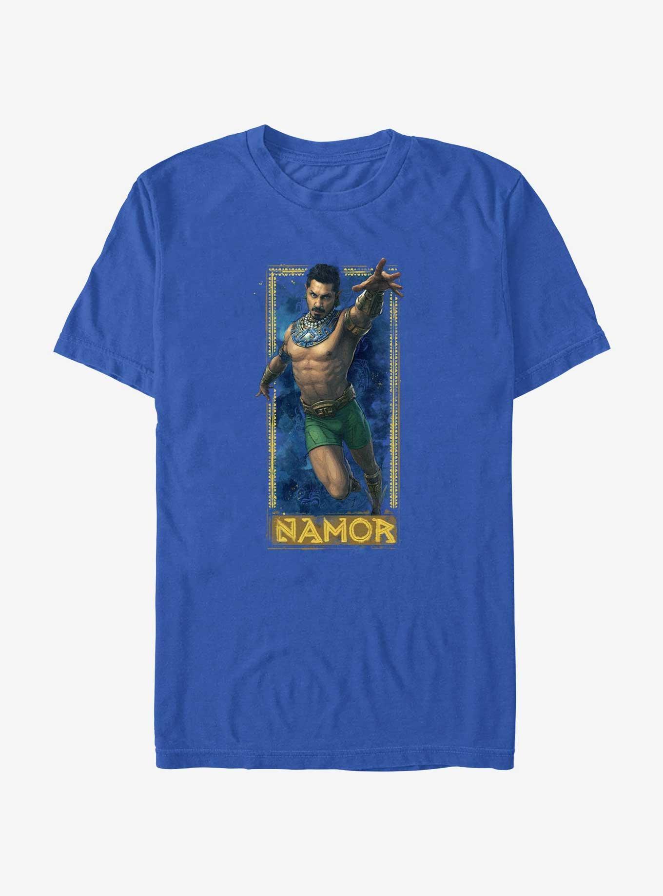 Marvel Black Panther: Wakanda Forever Namor Submariner Badge T-Shirt, ROYAL, hi-res