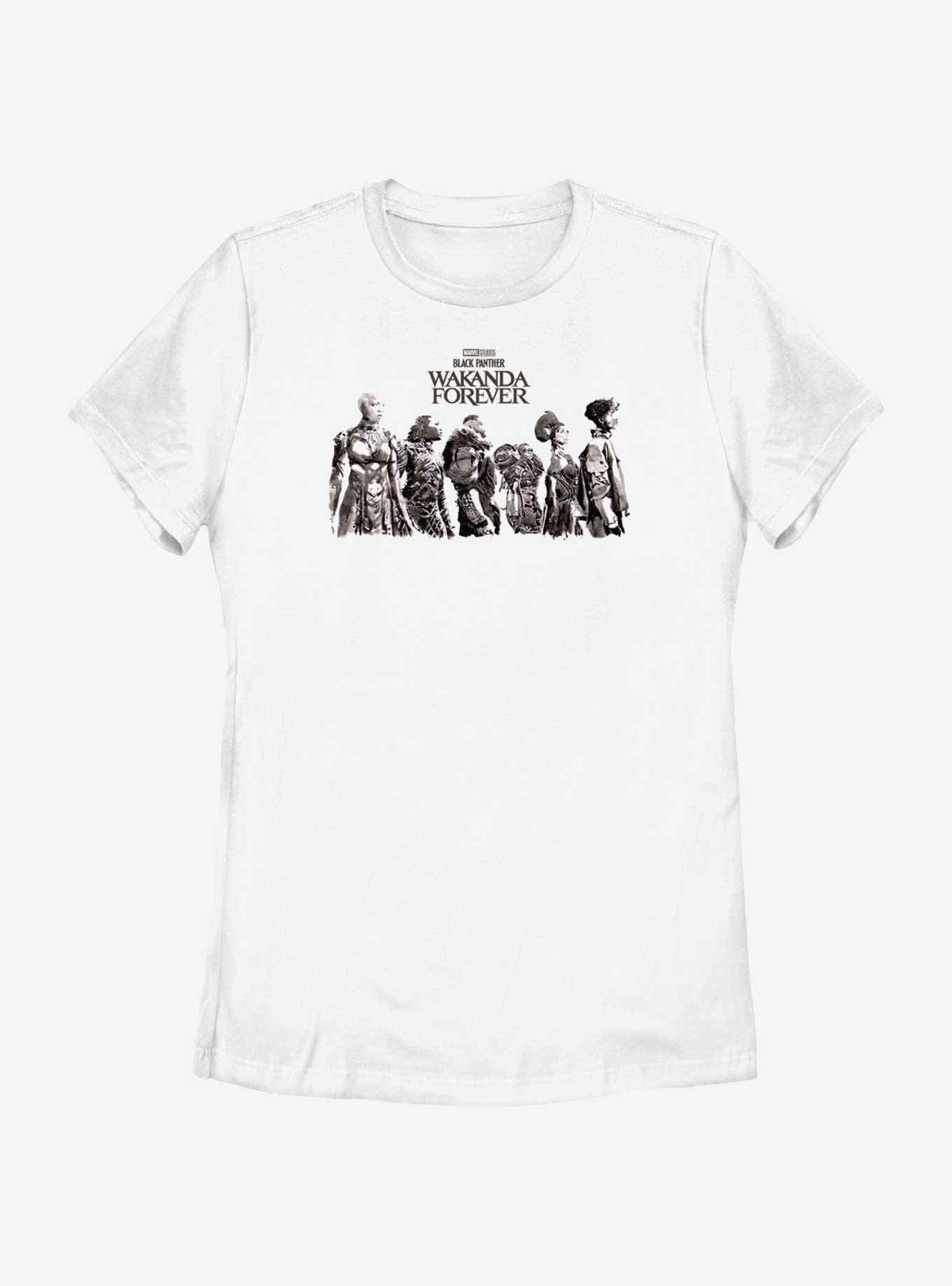 Marvel Black Panther: Wakanda Forever Character Lineup Womens T-Shirt, , hi-res