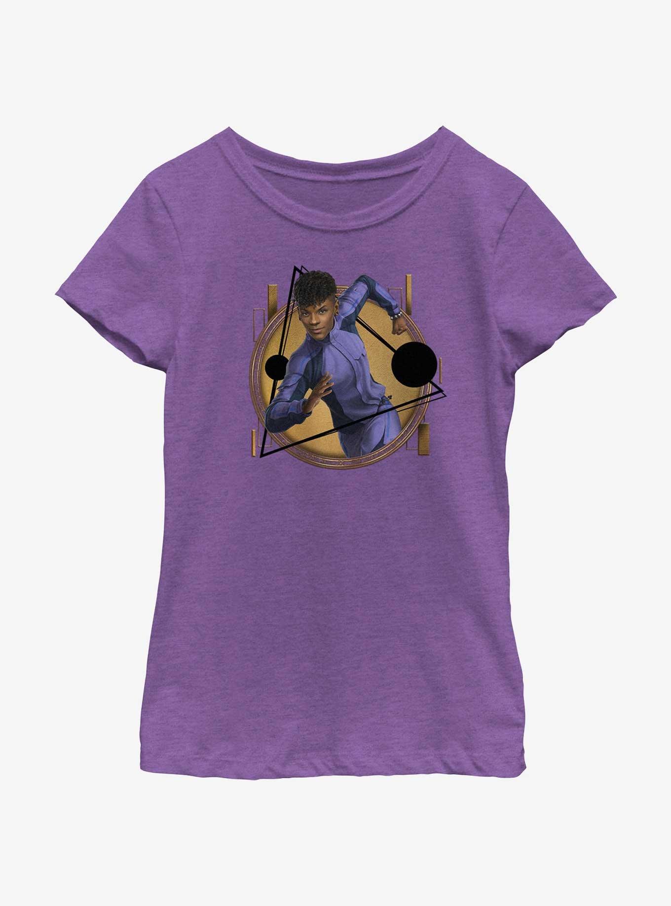 Marvel Black Panther: Wakanda Forever Shuri Badge Youth Girls T-Shirt, , hi-res