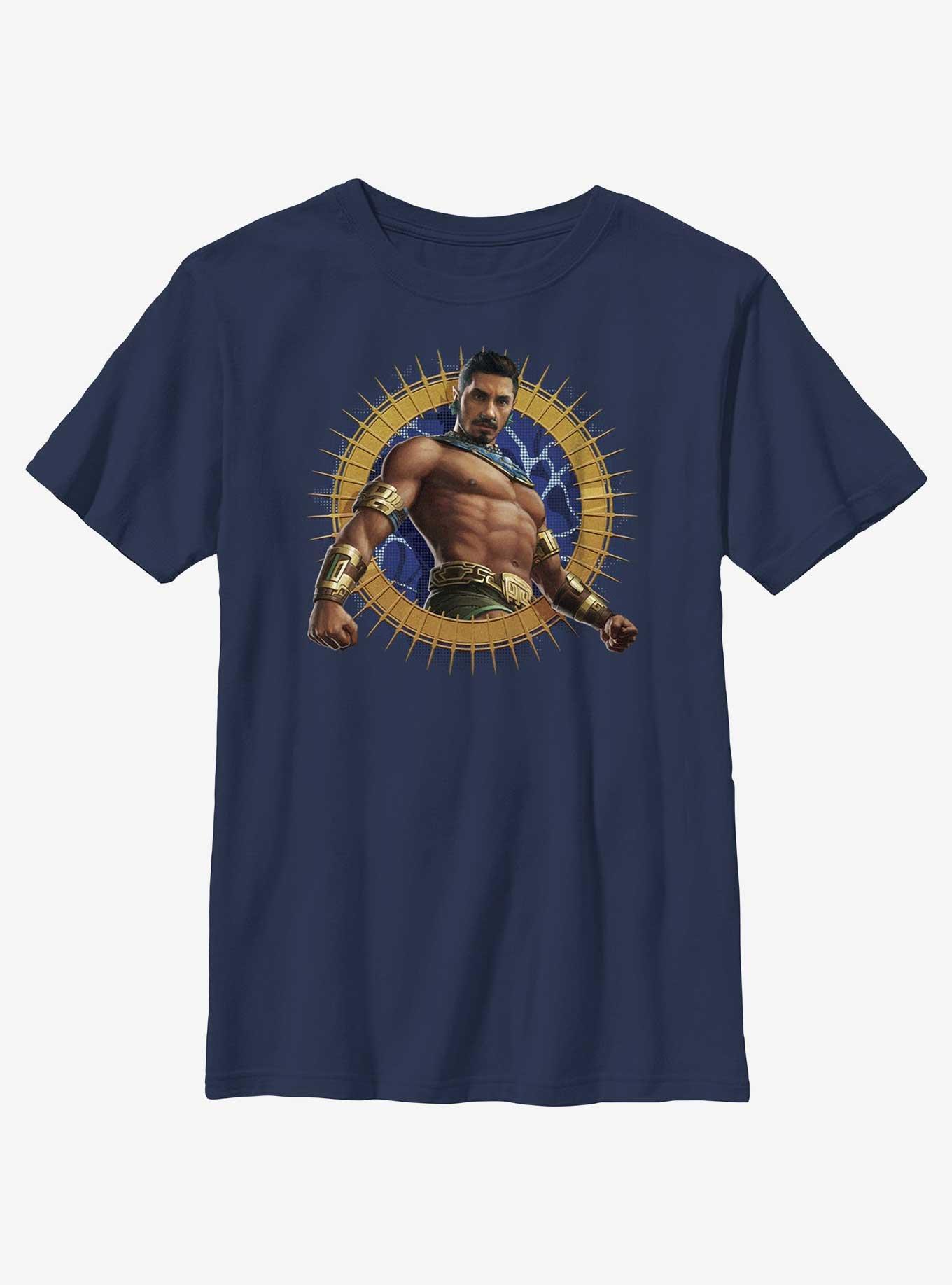 Marvel Black Panther: Wakanda Forever Namor The Submariner Youth T-Shirt, NAVY, hi-res