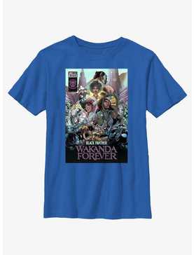 Marvel Black Panther: Wakanda Forever Comic Cover Youth T-Shirt, , hi-res
