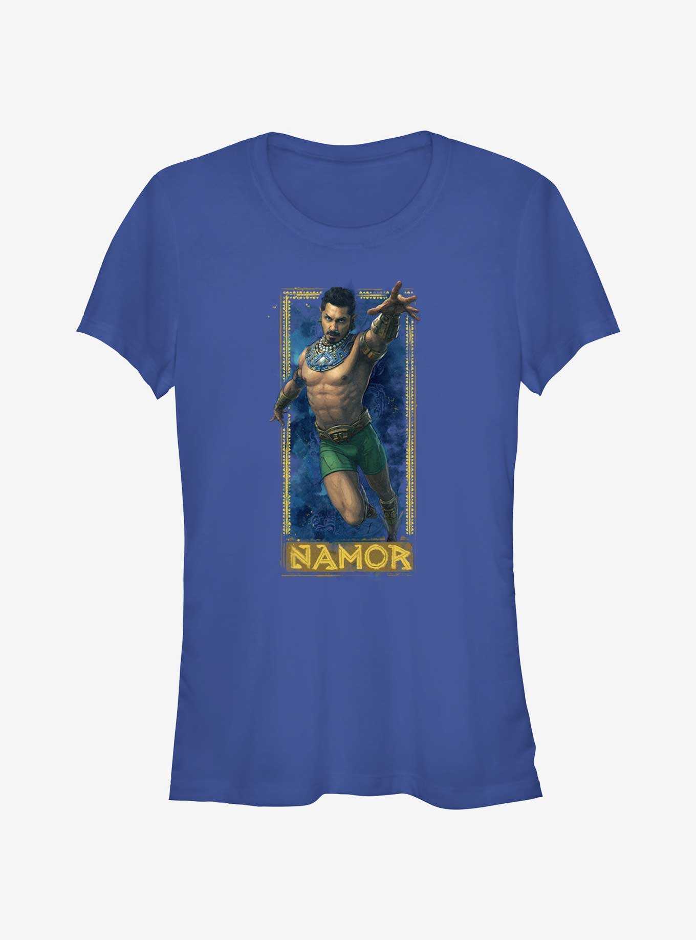 Marvel Black Panther: Wakanda Forever Namor Badge Girls T-Shirt, , hi-res