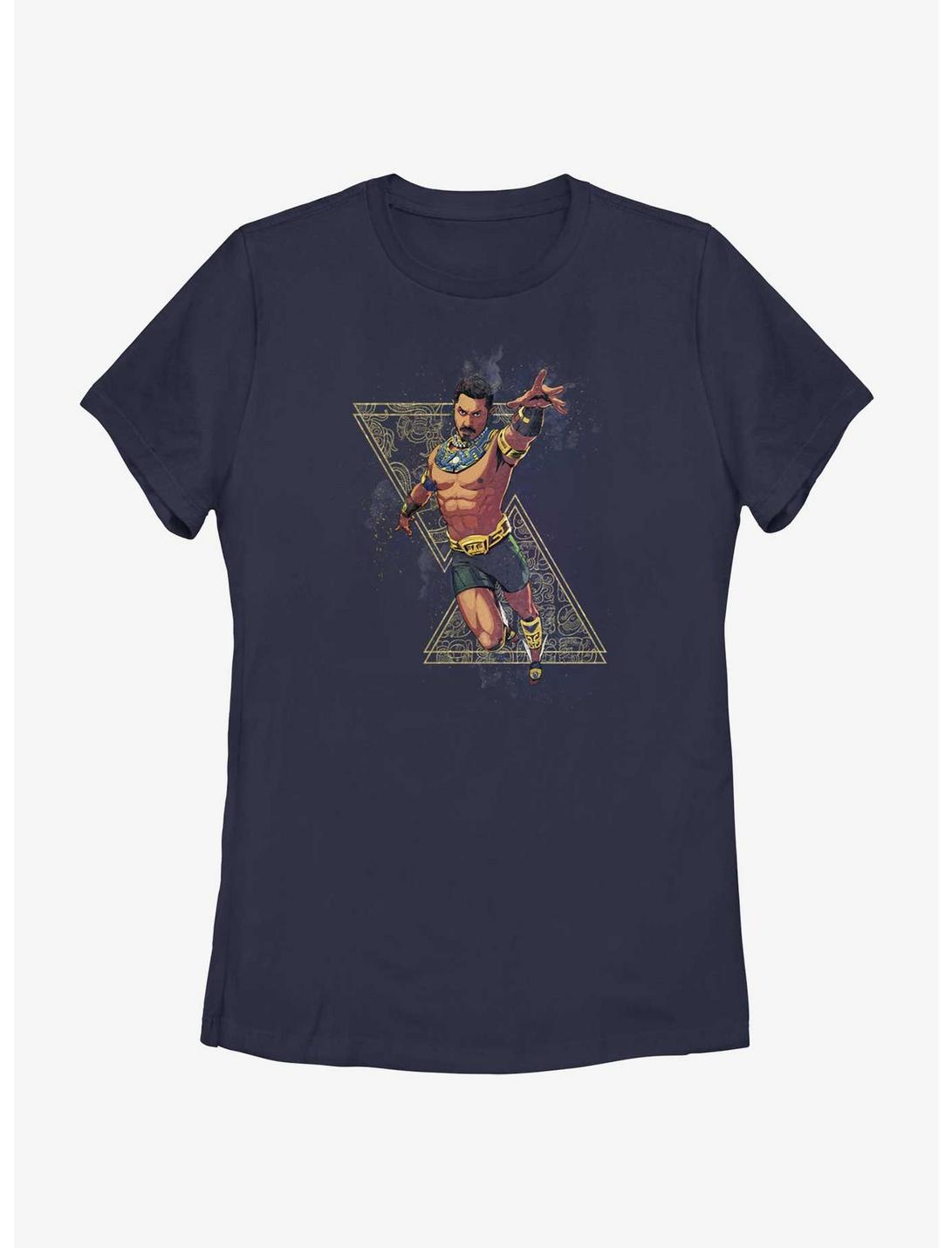 Marvel Black Panther: Wakanda Forever Namor Symbol Womens T-Shirt, NAVY, hi-res