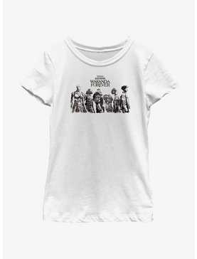 Marvel Black Panther: Wakanda Forever Character Lineup Youth Girls T-Shirt, , hi-res