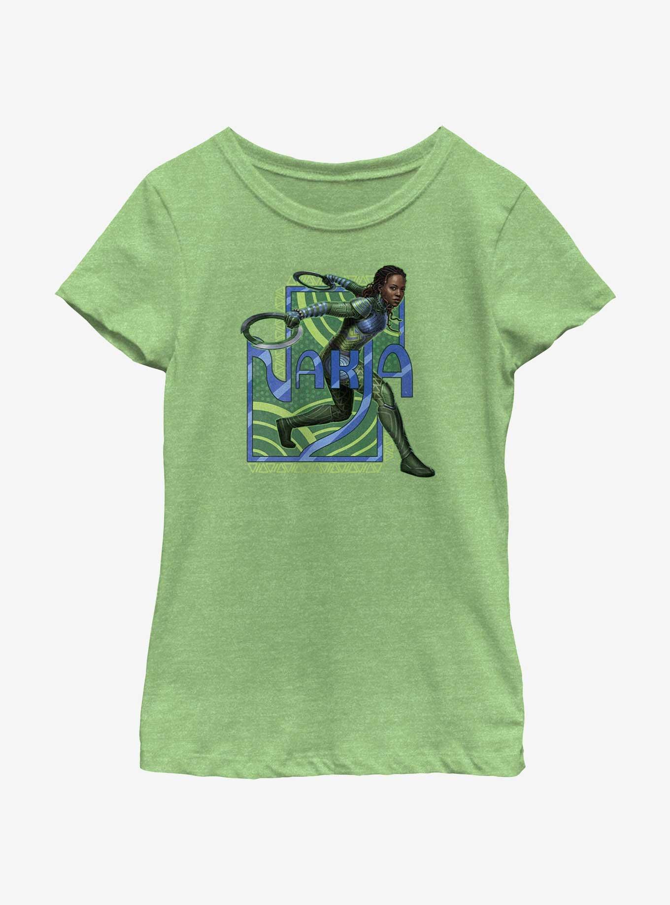 Marvel Black Panther: Wakanda Forever Nakia Badge Youth Girls T-Shirt, , hi-res