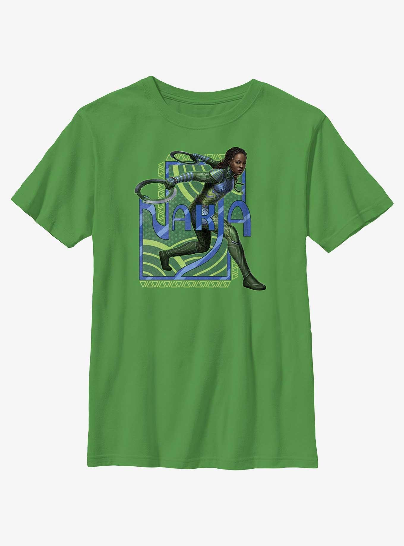 Marvel Black Panther: Wakanda Forever Nakia Badge Youth T-Shirt, KELLY, hi-res