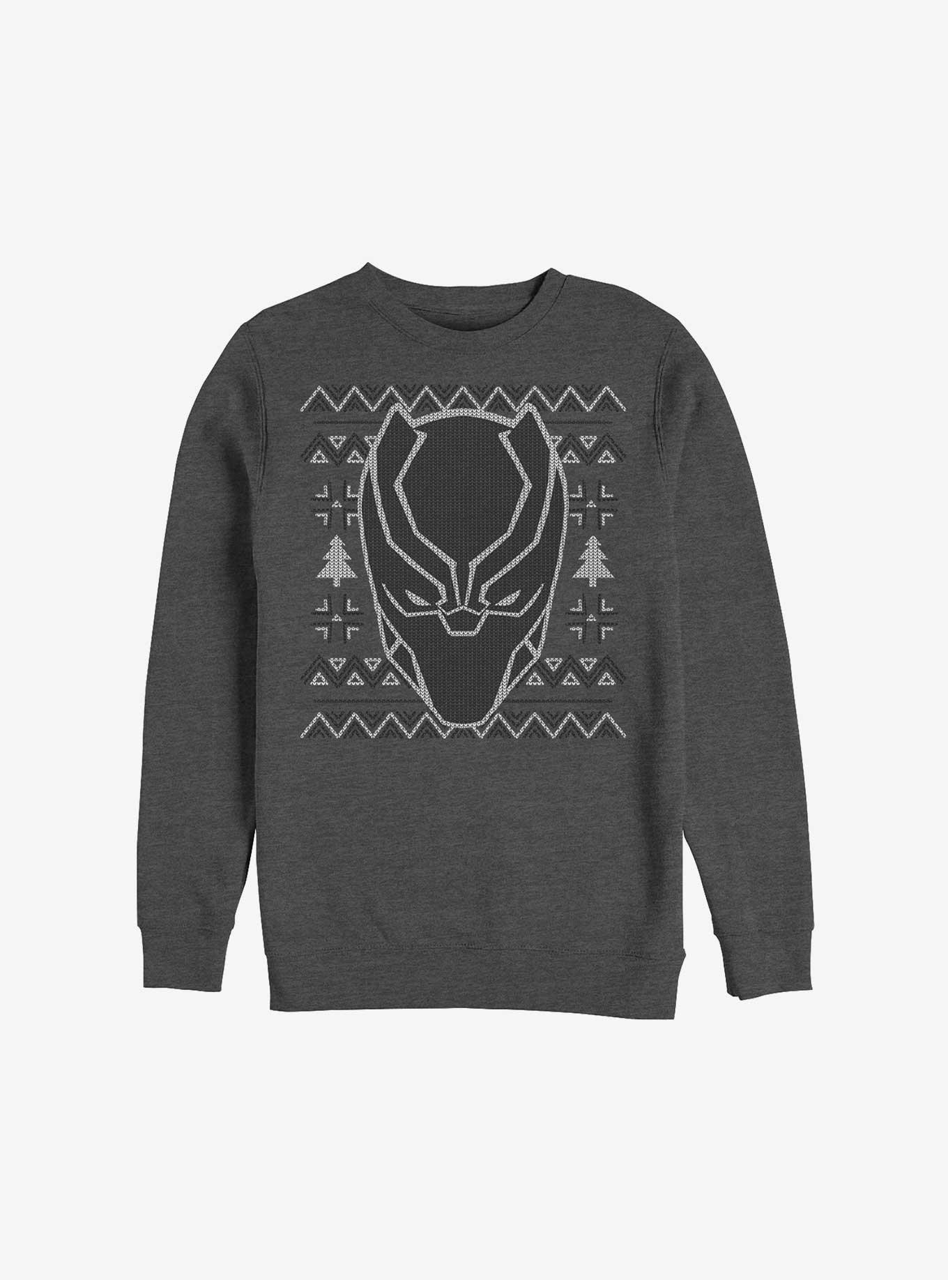 Marvel Black Panther Mask Ugly Christmas Sweatshirt, , hi-res