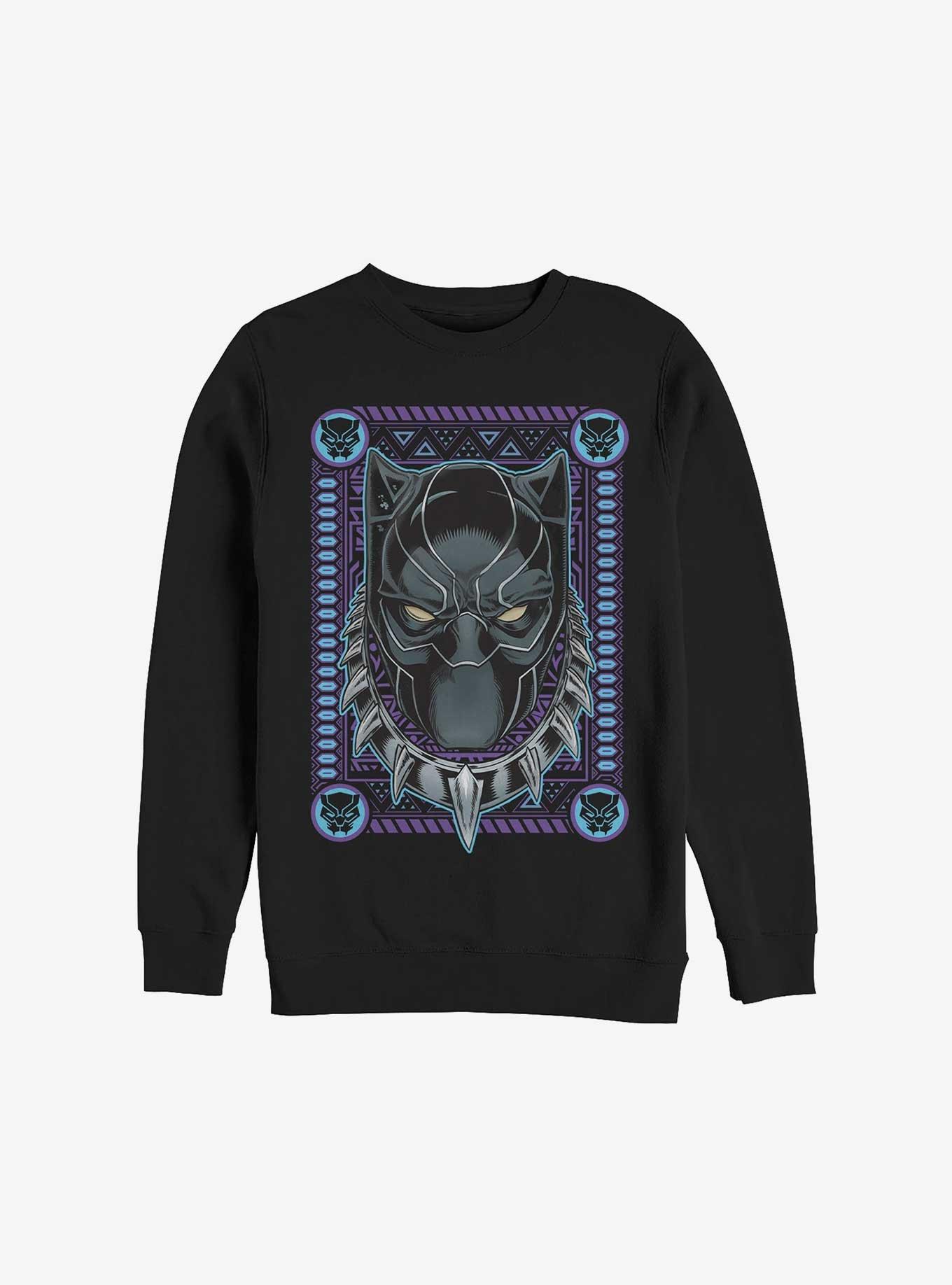 Marvel Black Panther Masked Panther Card Sweatshirt, BLACK, hi-res
