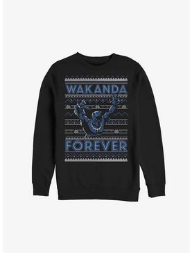 Marvel Black Panther Wakanda Forever Ugly Christmas Sweatshirt, , hi-res