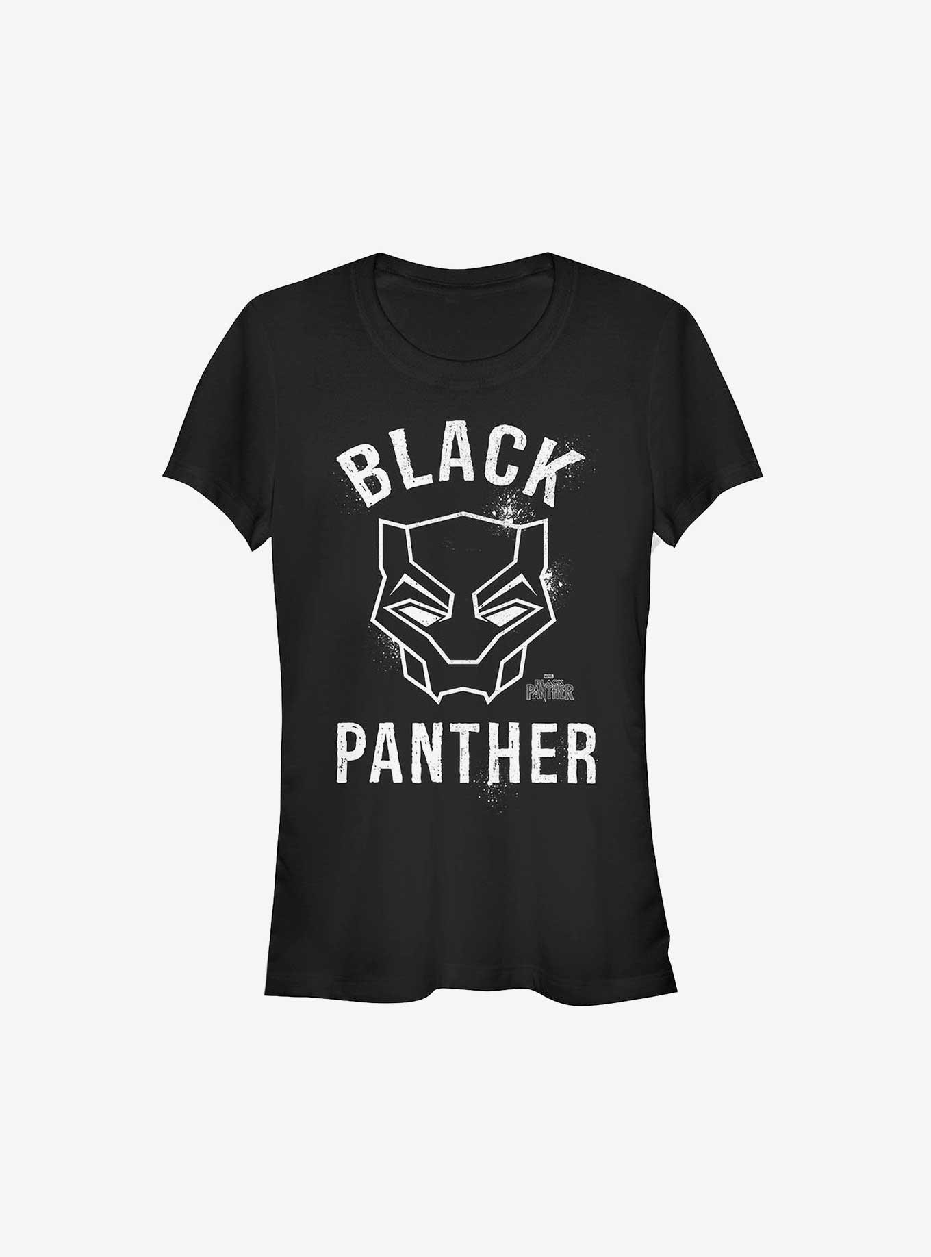 Marvel Black Panther Bold Helmet Girls T-Shirt, BLACK, hi-res