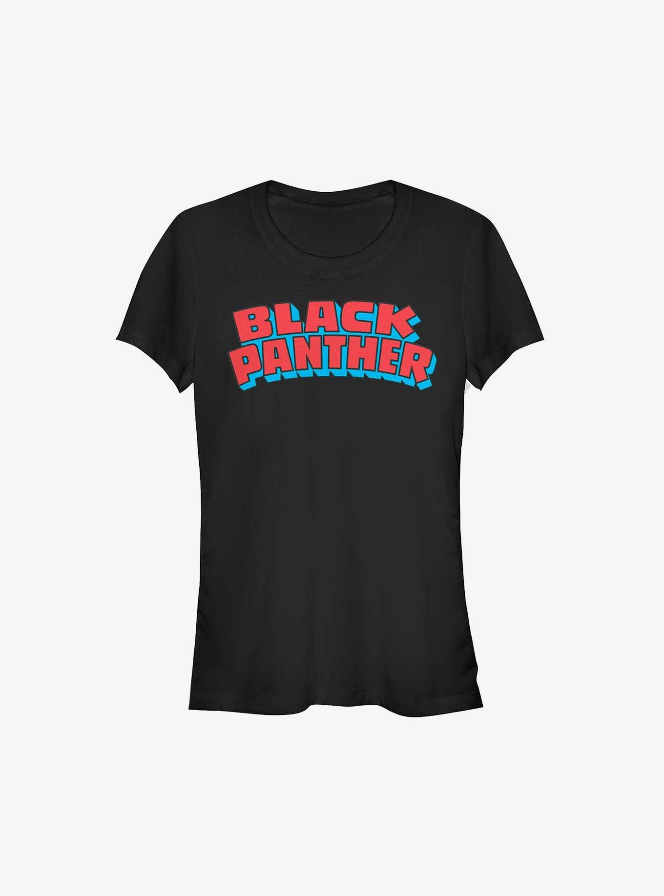 Marvel Black Panther Logo Girls T-Shirt, BLACK, hi-res