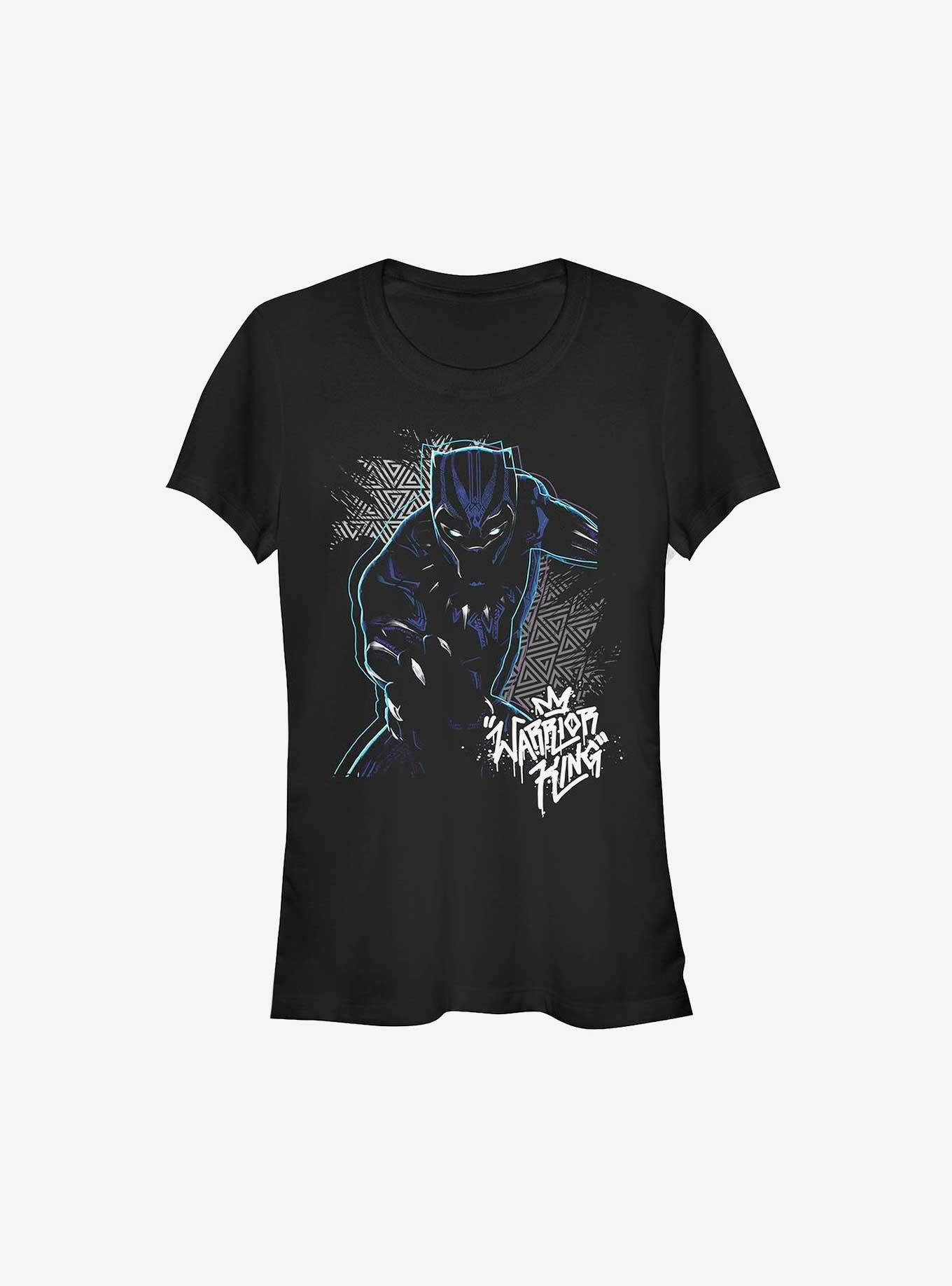 Marvel Black Panther Warrior King Girls T-Shirt, BLACK, hi-res