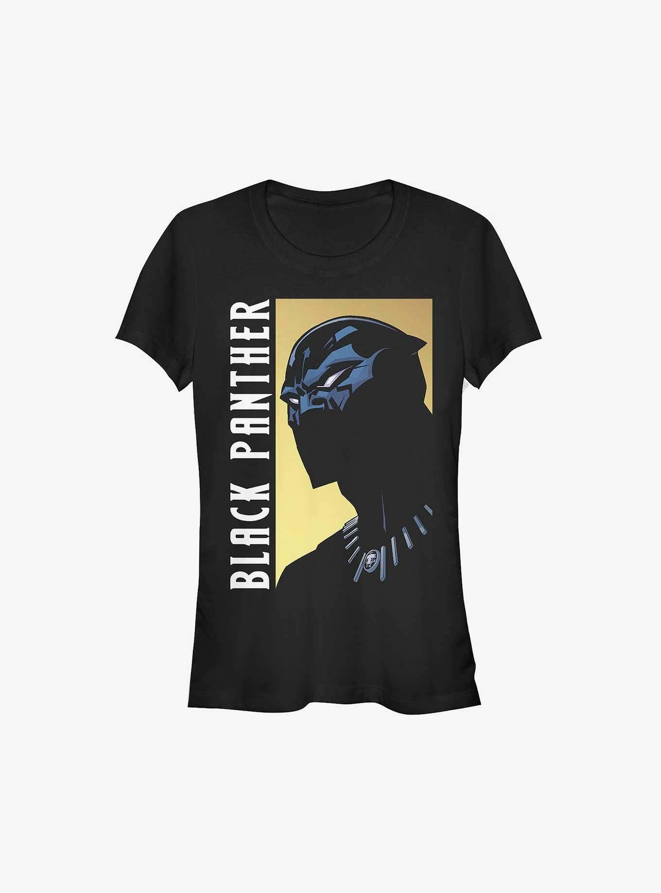 Marvel Black Panther Warrior Portrait Girls T-Shirt, BLACK, hi-res