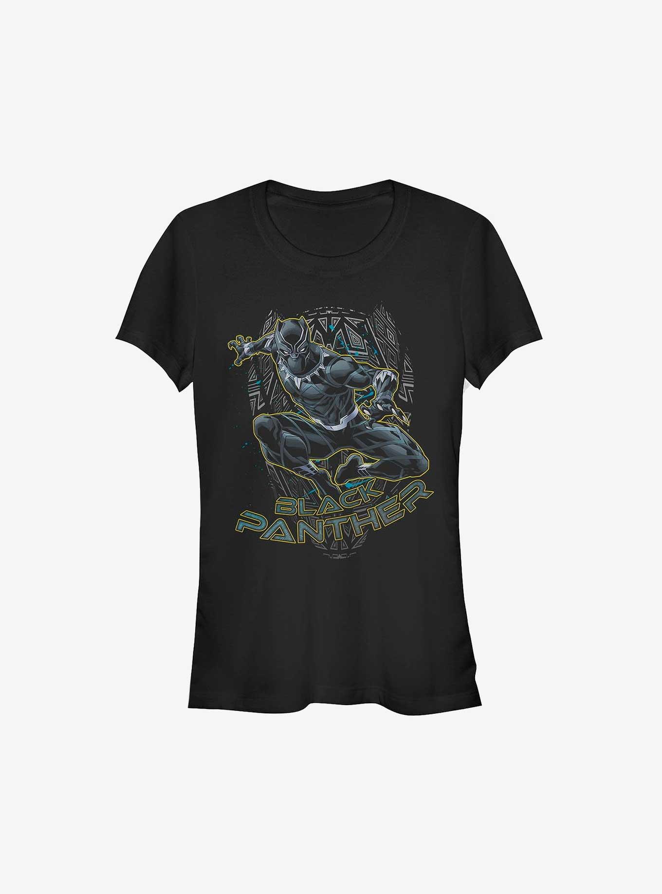 Marvel Black Panther Warrior of Wakanda Girls T-Shirt, BLACK, hi-res