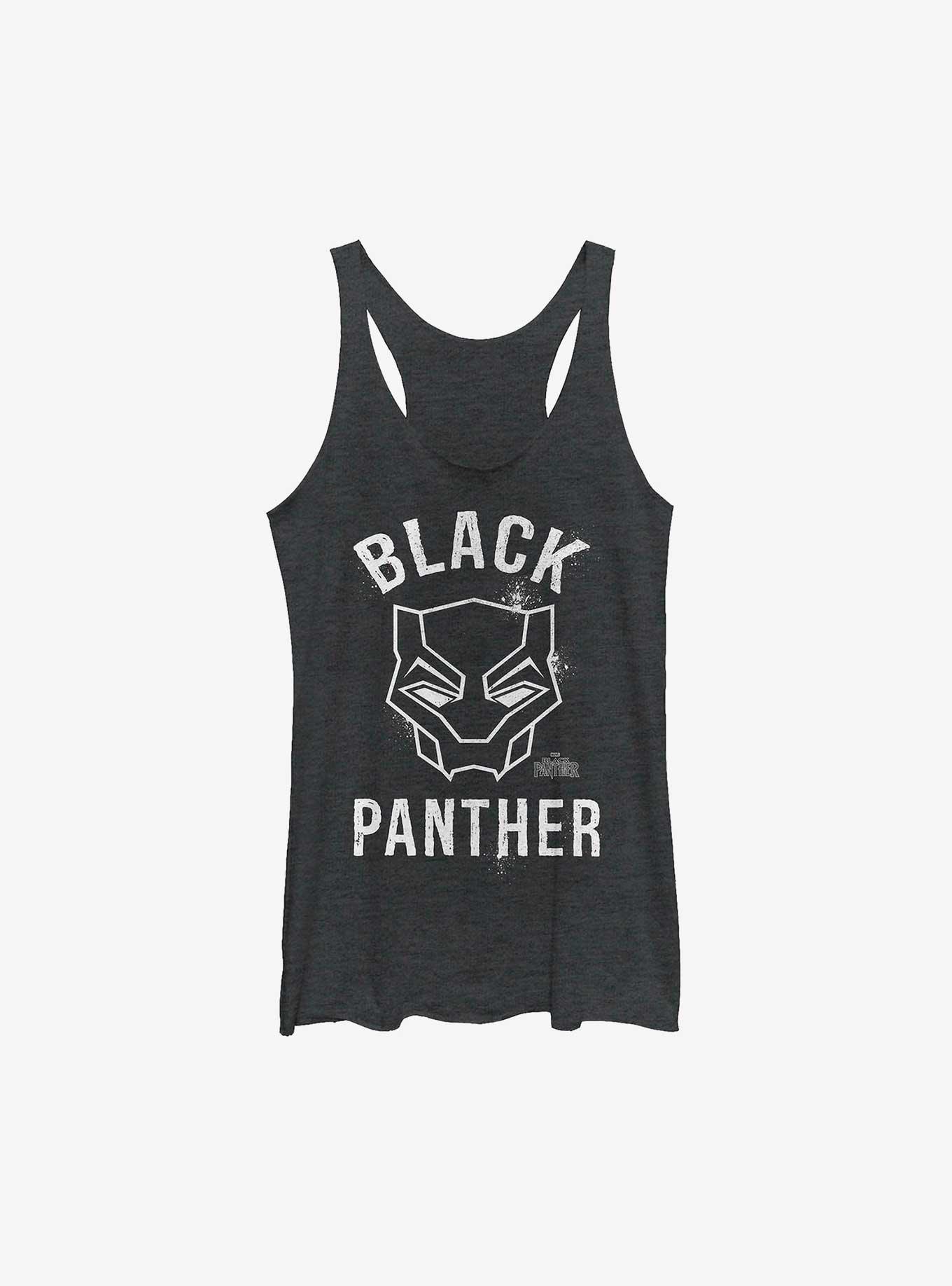 Marvel Black Panther Bold Helmet Girls Tank, BLK HTR, hi-res