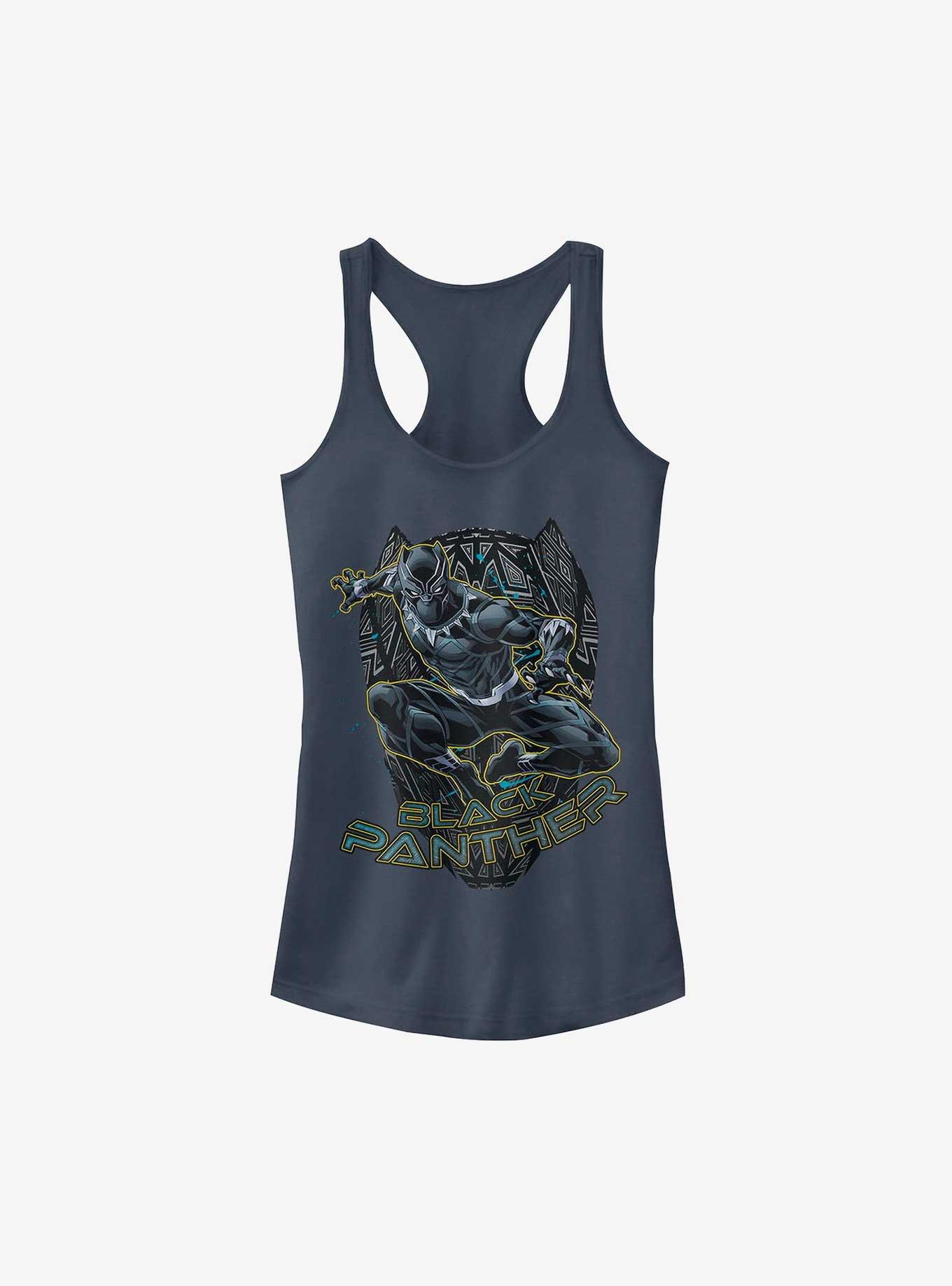 Marvel Black Panther Warrior of Wakanda Girls Tank, INDIGO, hi-res