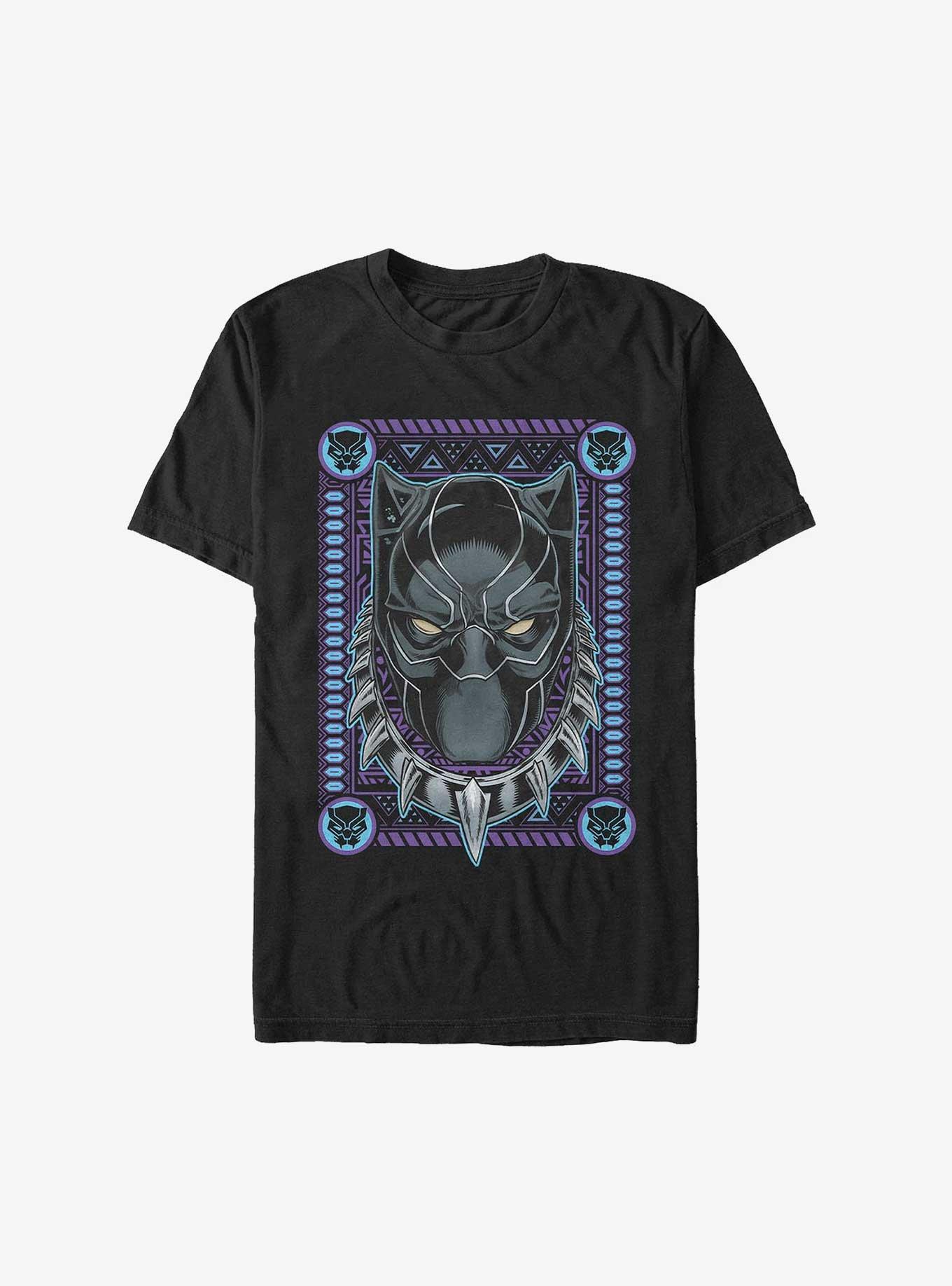 Marvel Black Panther Masked Panther Card T-Shirt, BLACK, hi-res