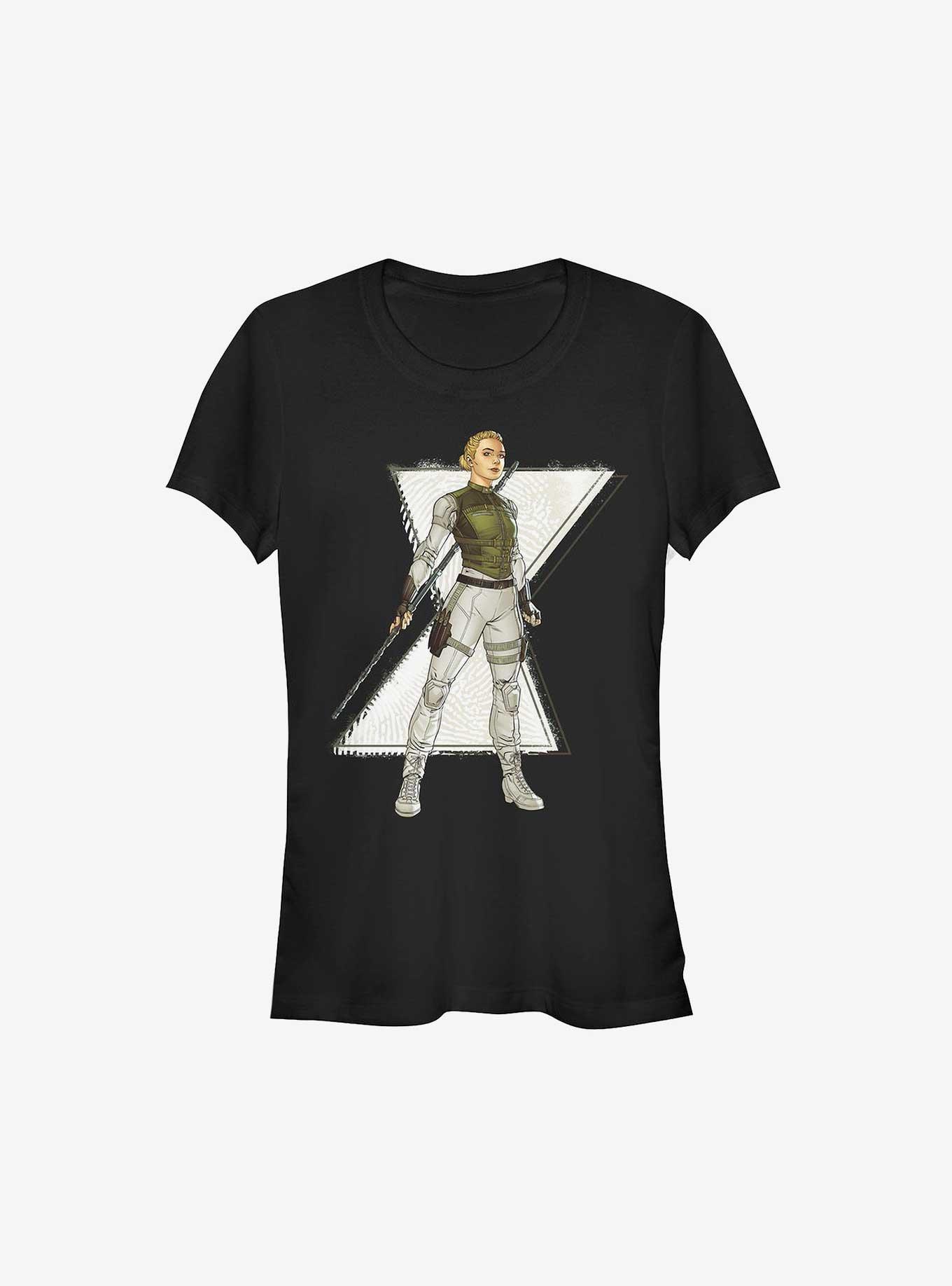 Marvel Yelena Action Pose Girls T-Shirt, BLACK, hi-res