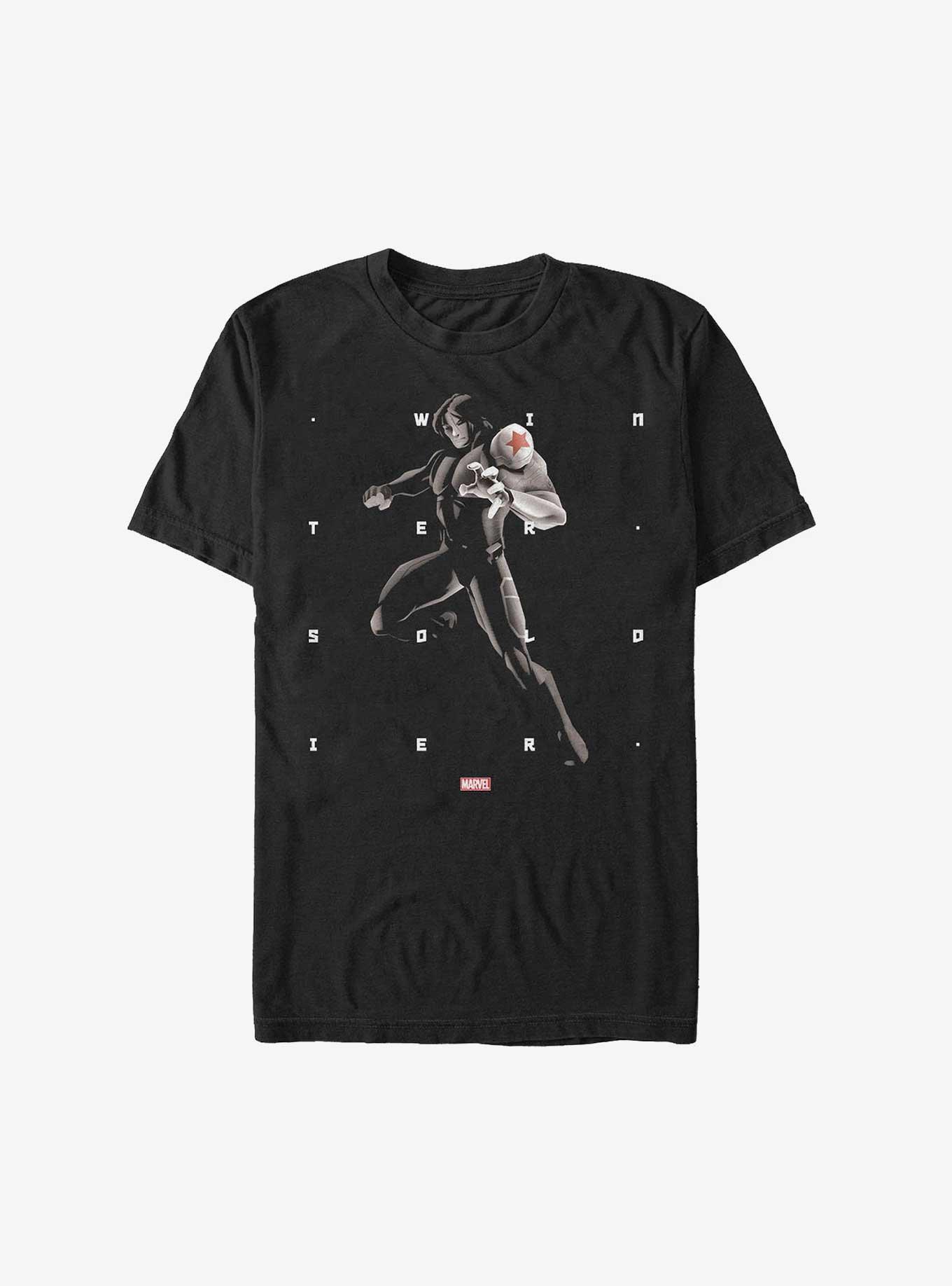 Marvel Winter Soldier T-Shirt, BLACK, hi-res