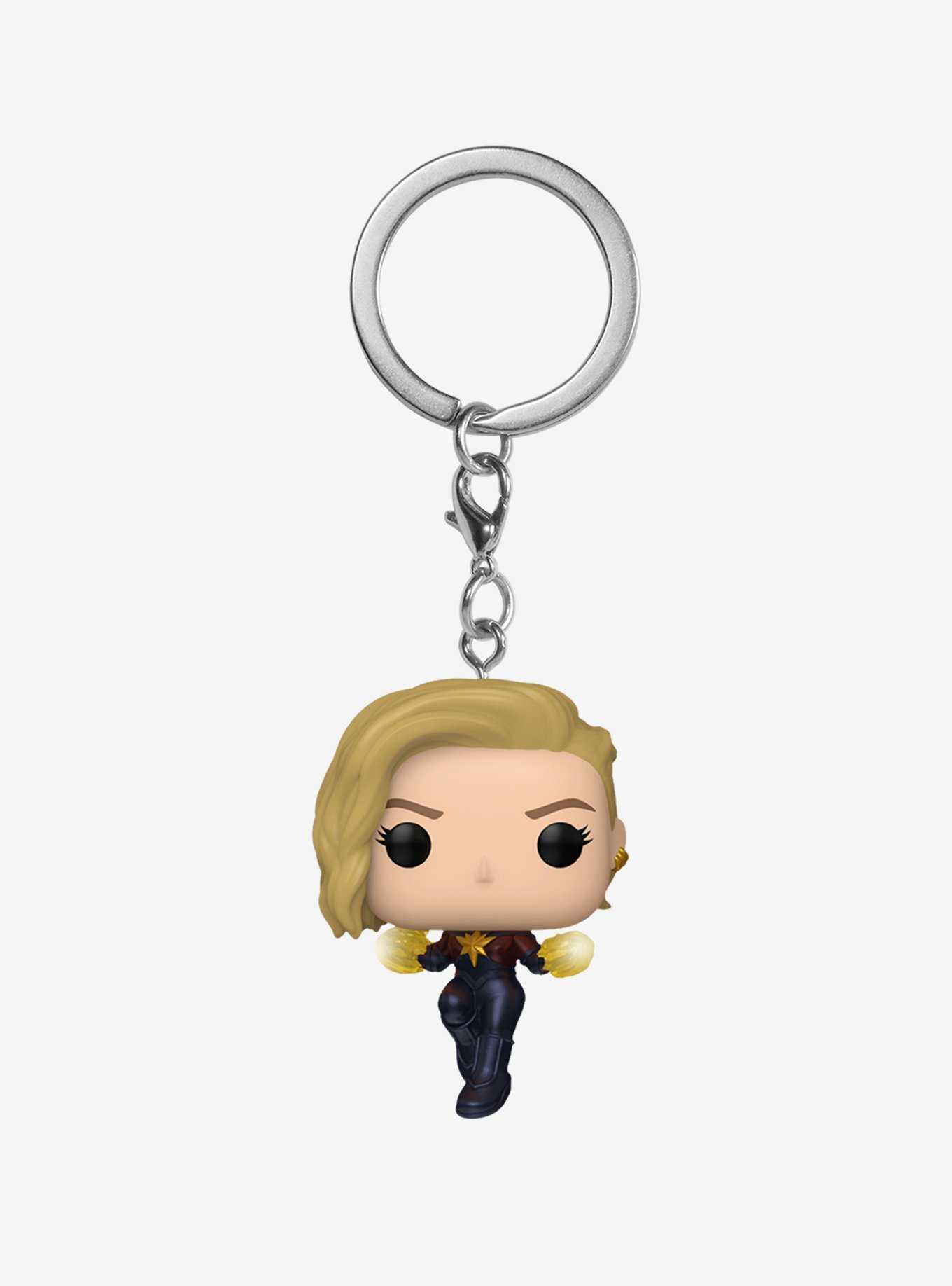 Funko Marvel The Marvels Pocket Pop! Captain Marvel Vinyl Bobble-Head Key Chain, , hi-res