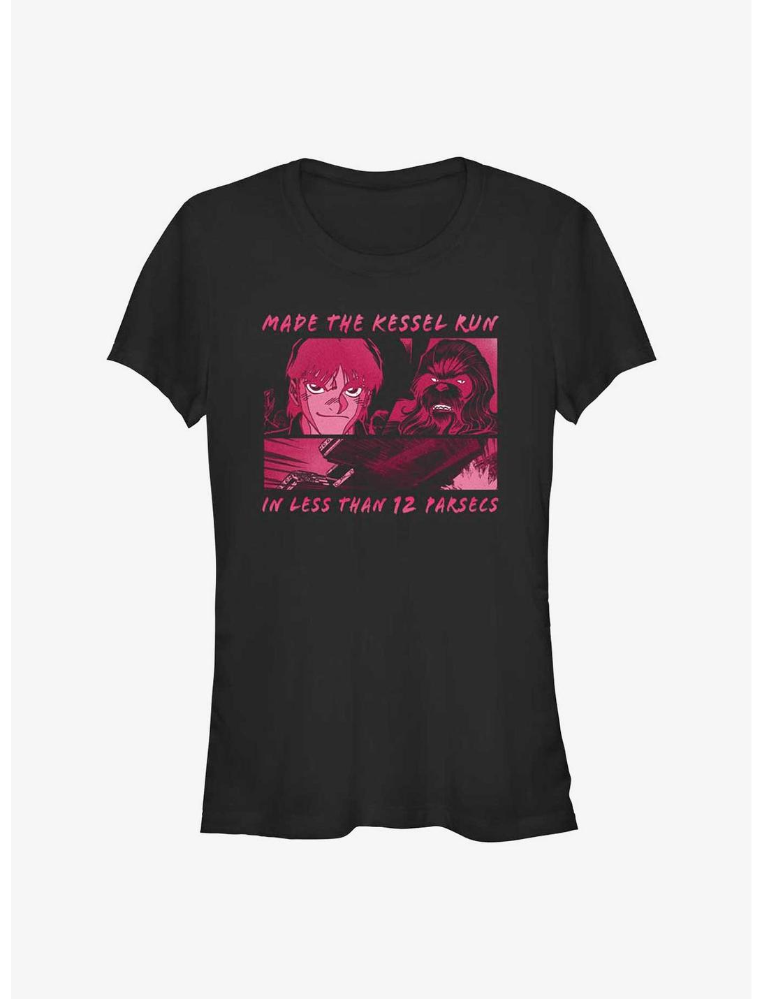 Star Wars Han Solo and Chewie Kessel Run Girls T-Shirt, BLACK, hi-res