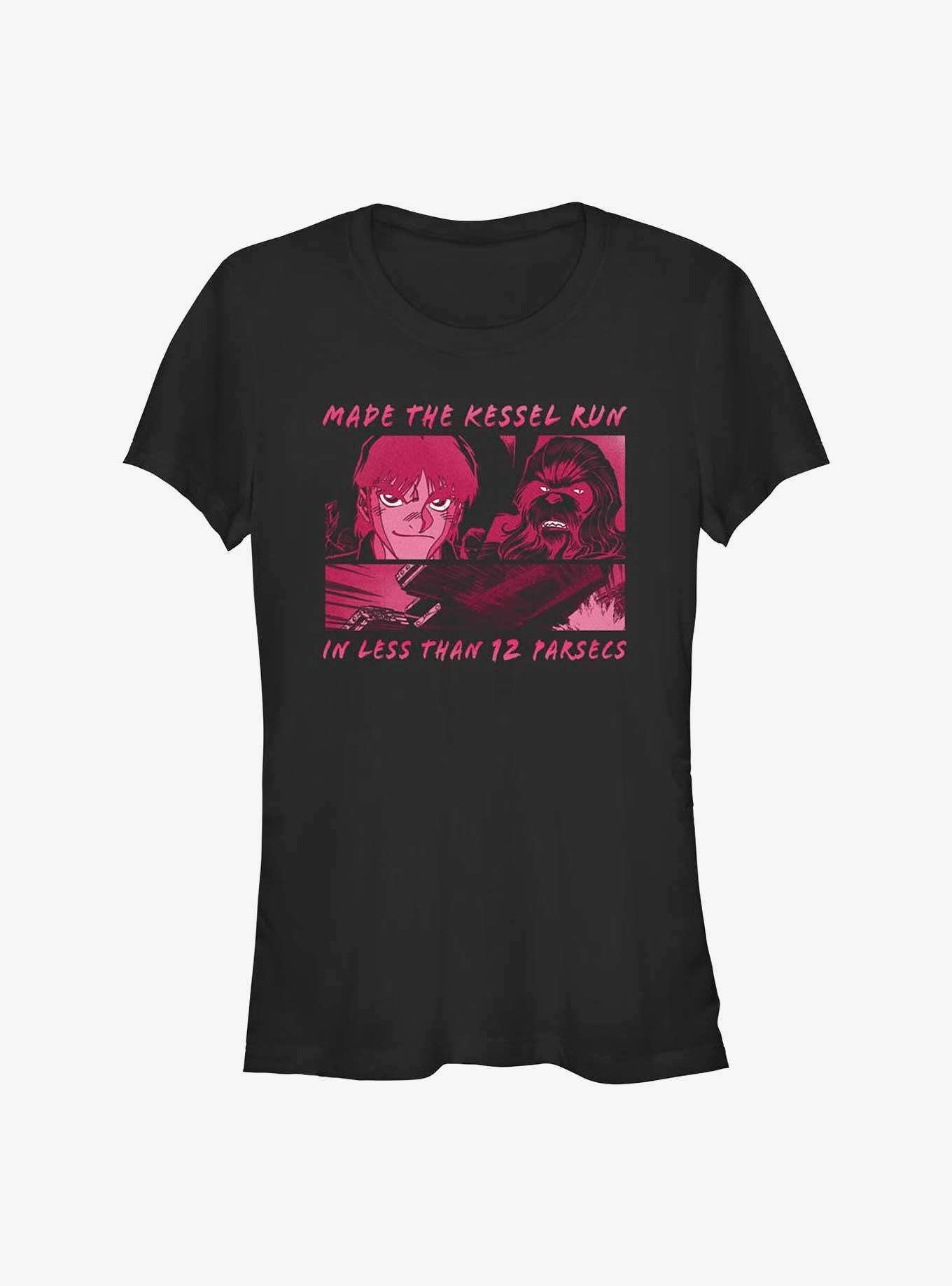 Star Wars Han Solo and Chewie Kessel Run Girls T-Shirt, BLACK, hi-res